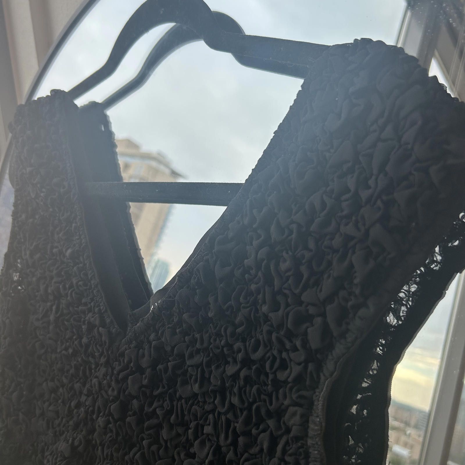 Designer Chic Black Textured Sleeveless Top Size XS / US 0-2 / IT 36-38 - 4 Thumbnail