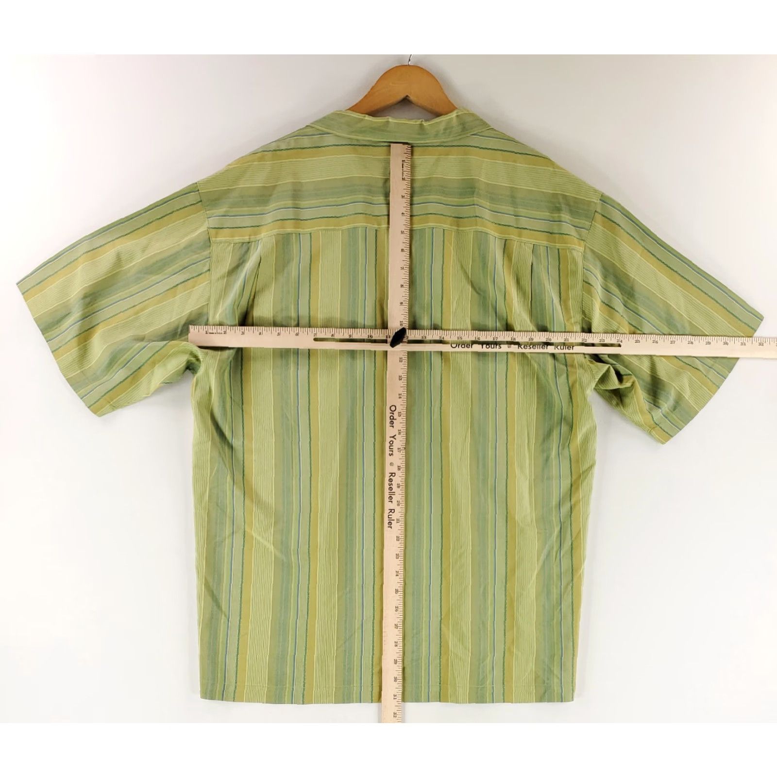 Tommy Bahama Tommy Bahama Silk Button Up Shirt Short Sleeve Loop Collar Green XL Mens Size US XL / EU 56 / 4 - 7 Thumbnail