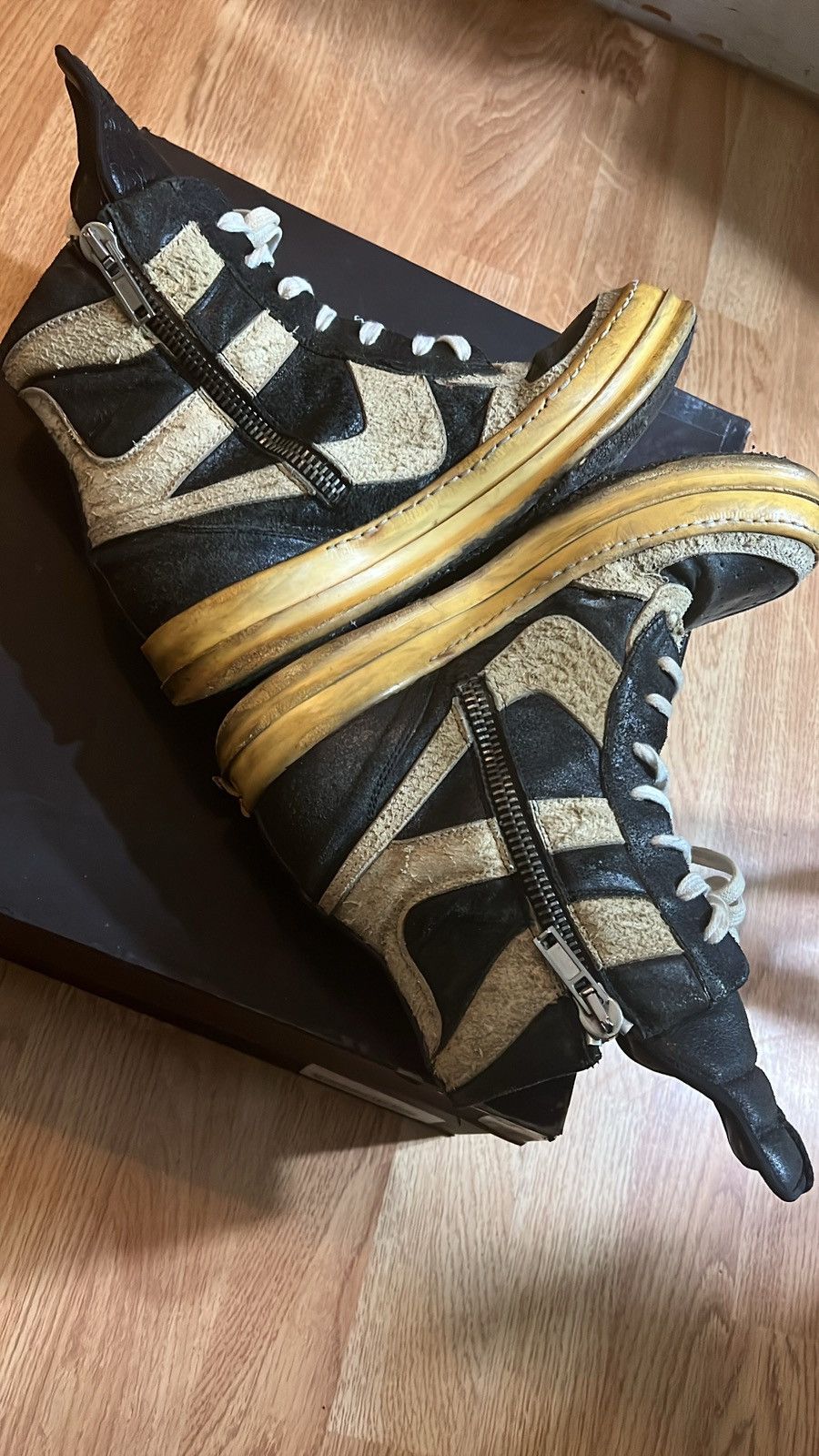 Rick Owens × Rick Owens Drkshdw Rick Owens SS09 Strutter Mohawk Oreo Dunks Size US 9 / EU 42 - 8 Thumbnail