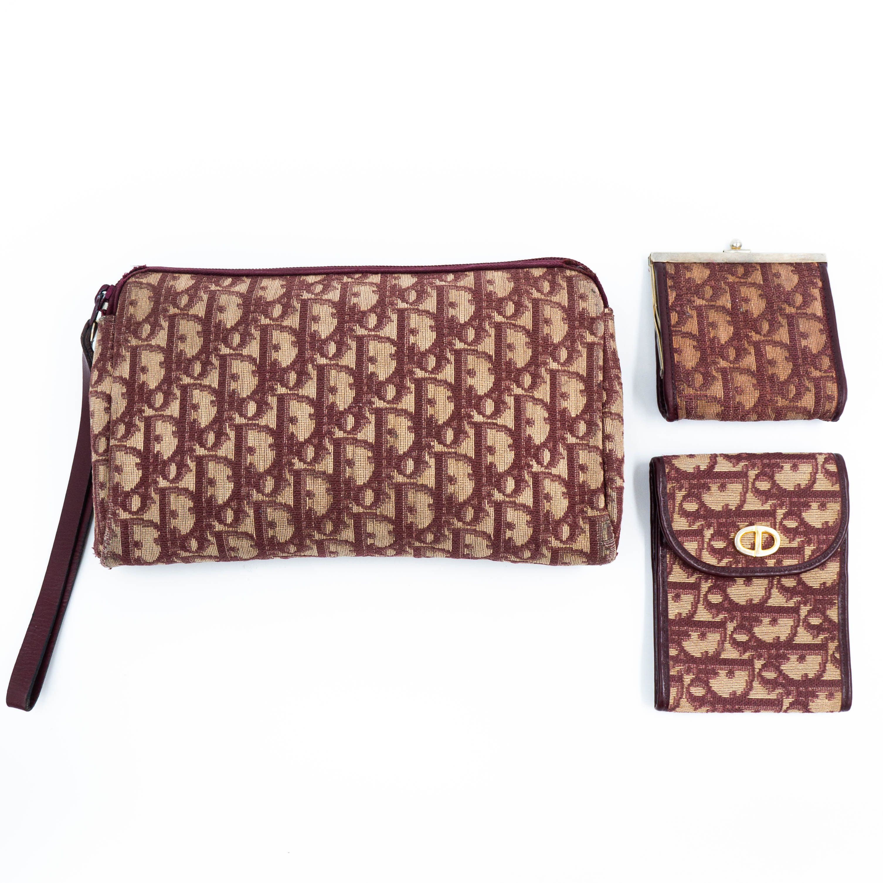 Dior Vintage Christian Dior Trotter monogram clutch bag | Grailed
