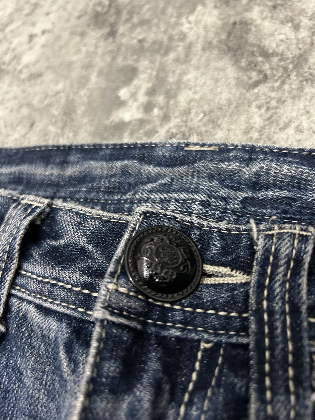 Japanese Brand Cecil Mc Bee Distressed Jeans Size 29" - 8 Thumbnail