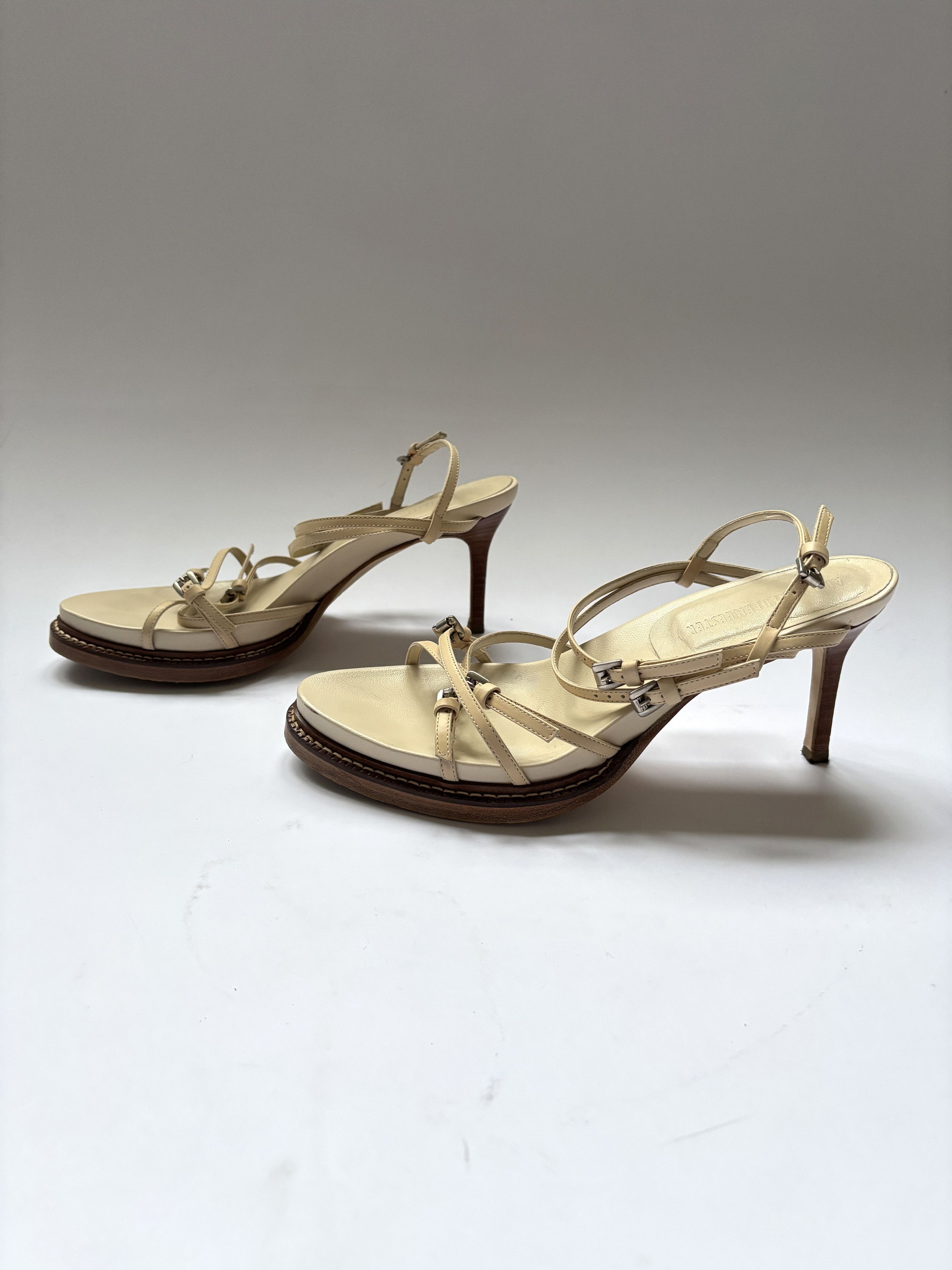 Ann Demeulemeester ⚡️QUICK SALE⚡️Ann Demeulemeester Beige High Heel Sandals Size US 10 / IT 40 - 5 Thumbnail