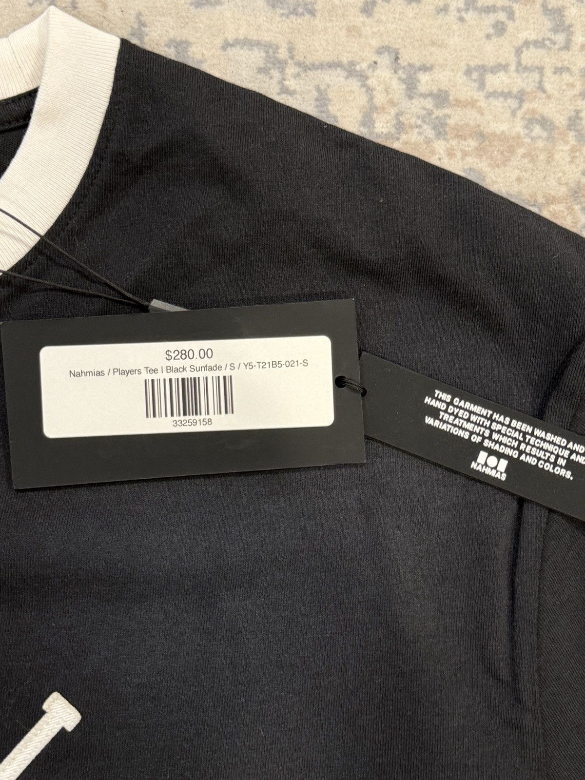 Nahmias Nahmias Black Wash Miracle Tee Size US S / EU 44-46 / 1 - 2 Thumbnail