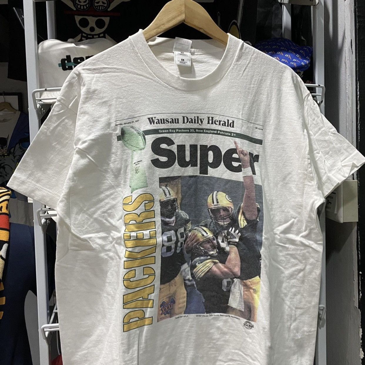 NFL Green Bay Packers Super Bowl Newspaper - Wausau Daily Herald Size US XL / EU 56 / 4 - 3 Thumbnail