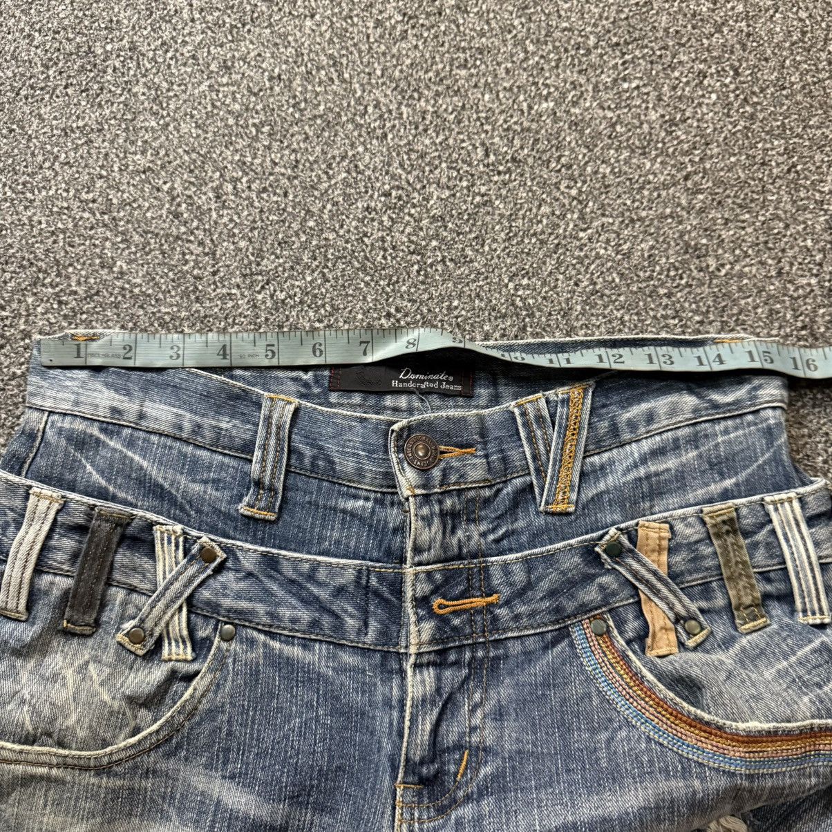 If Six Was Nine 🇯🇵🔥 Y2k Japanese Seditionaries Double Waist Ripped Denim Size US 31 - 16 Thumbnail