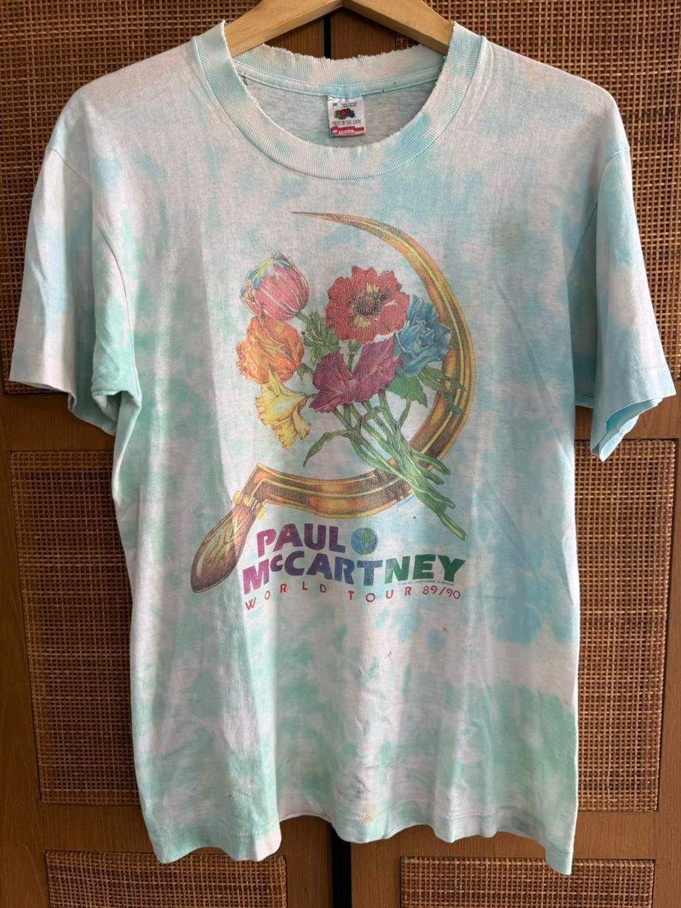 Band Tees Vintage Rare 80s Paul Mccartney 89/90 World Tour T Shirt Size US M / EU 48-50 / 2 - 1 Thumbnail