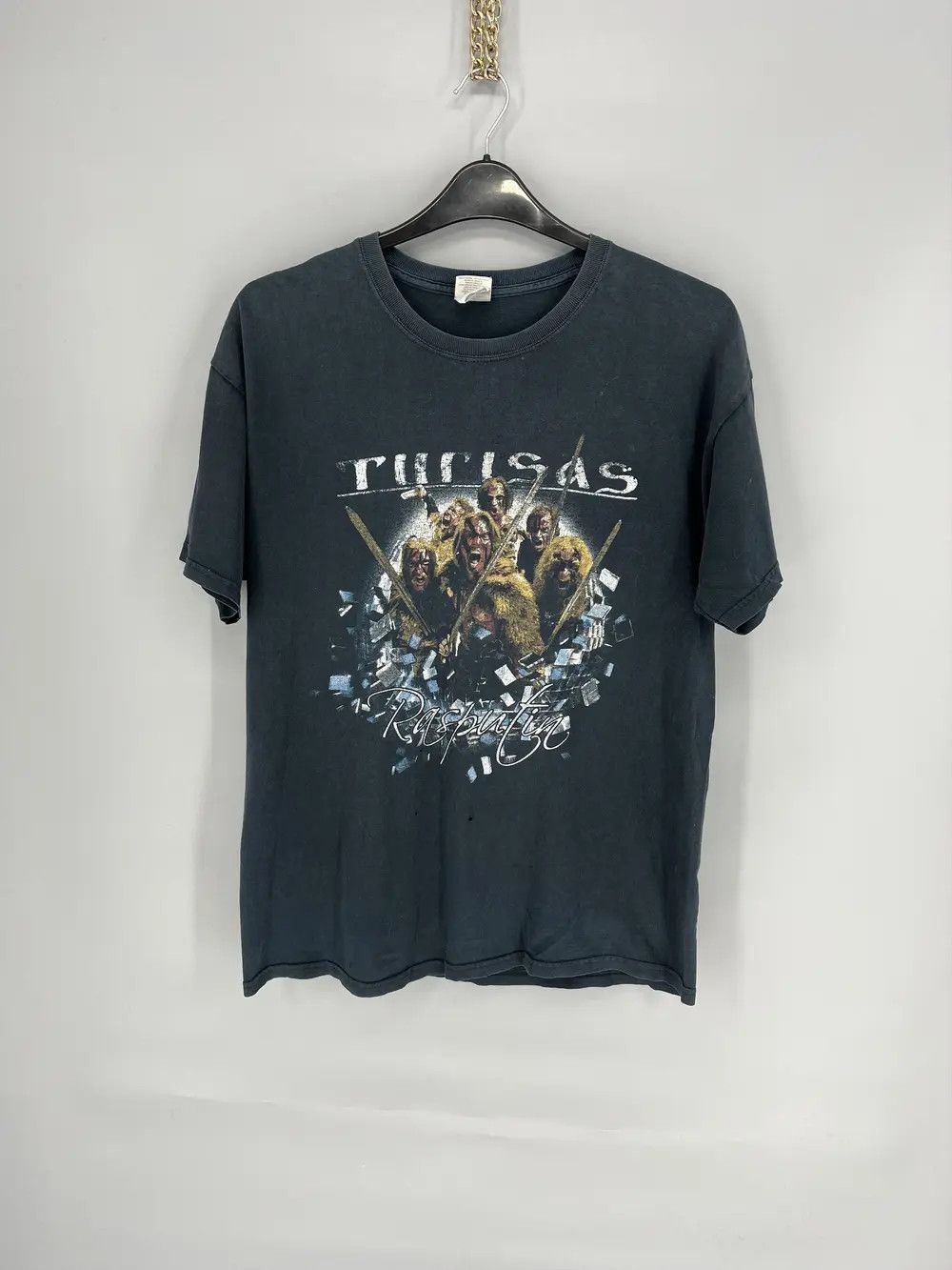 Band Tees Vintage Turisas Metal Band Rasputin Black T-Shirt Size US L / EU 52-54 / 3 - 1 Thumbnail