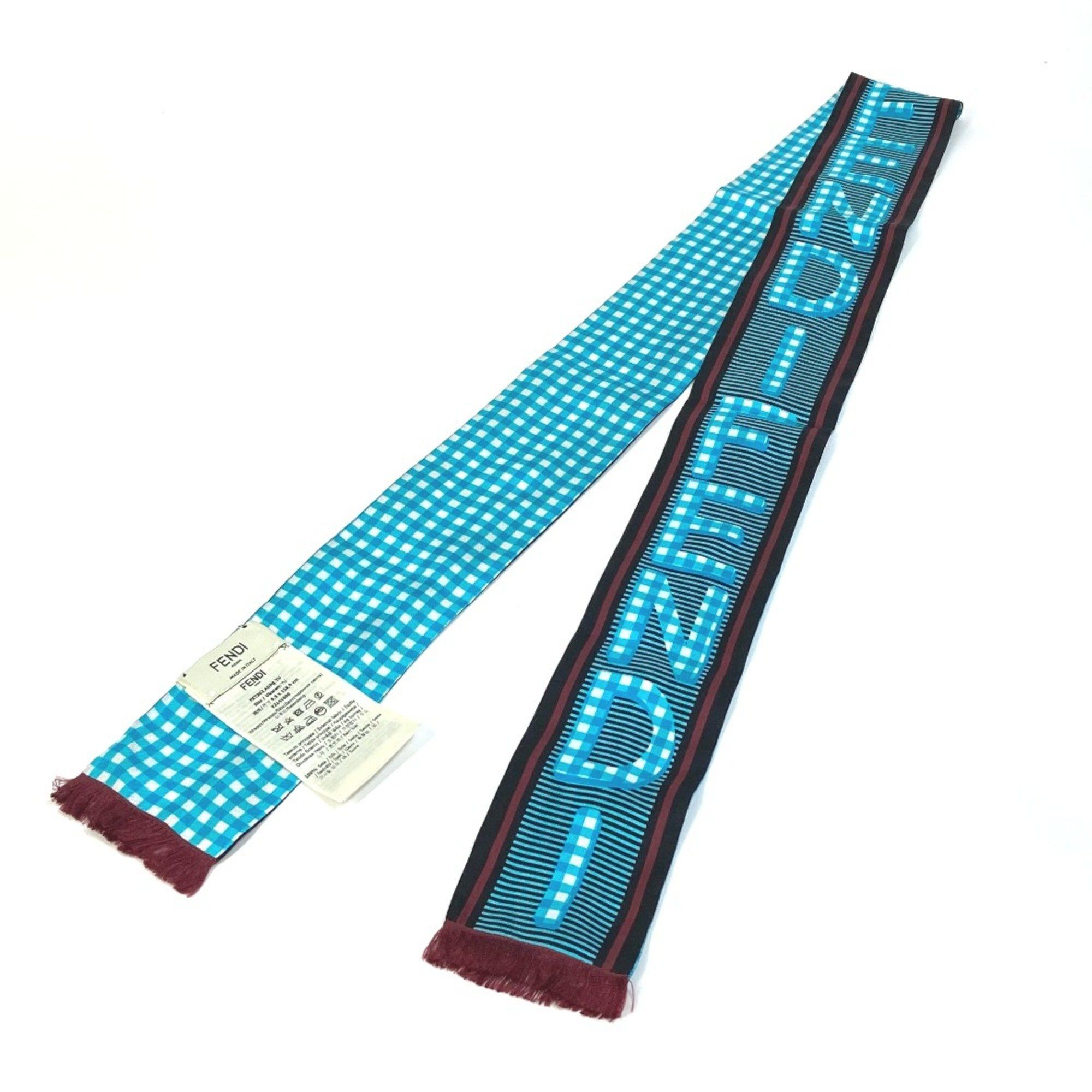 Fendi Fendi Bandeau Scarf Blue Based Size ONE SIZE - 1 Thumbnail