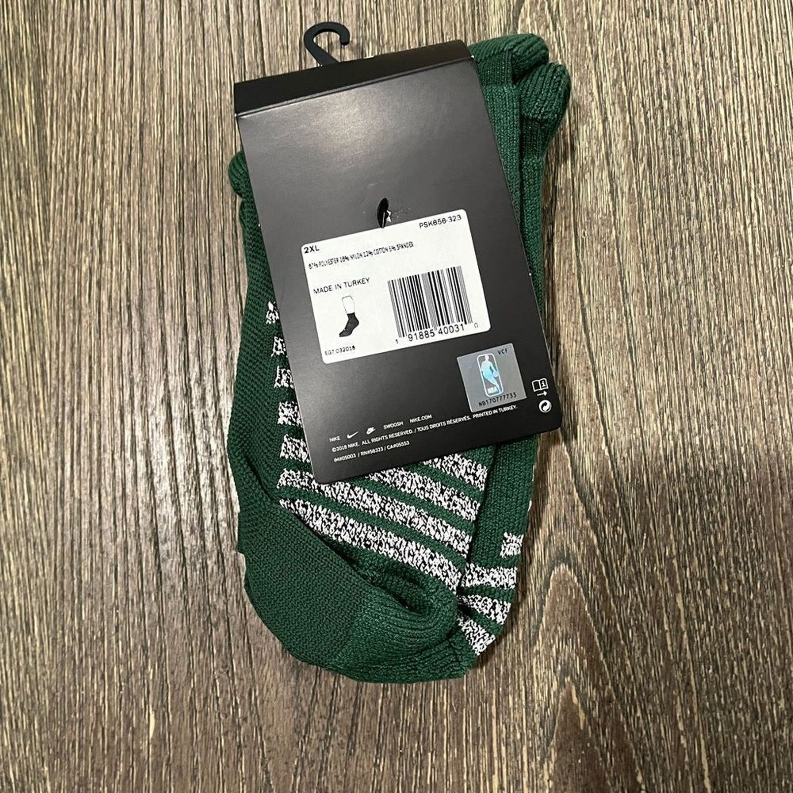 Nike NWT Nike Swoosh Mens NBA Authentic Team Issued Socks 2XL Size ONE SIZE - 3 Thumbnail
