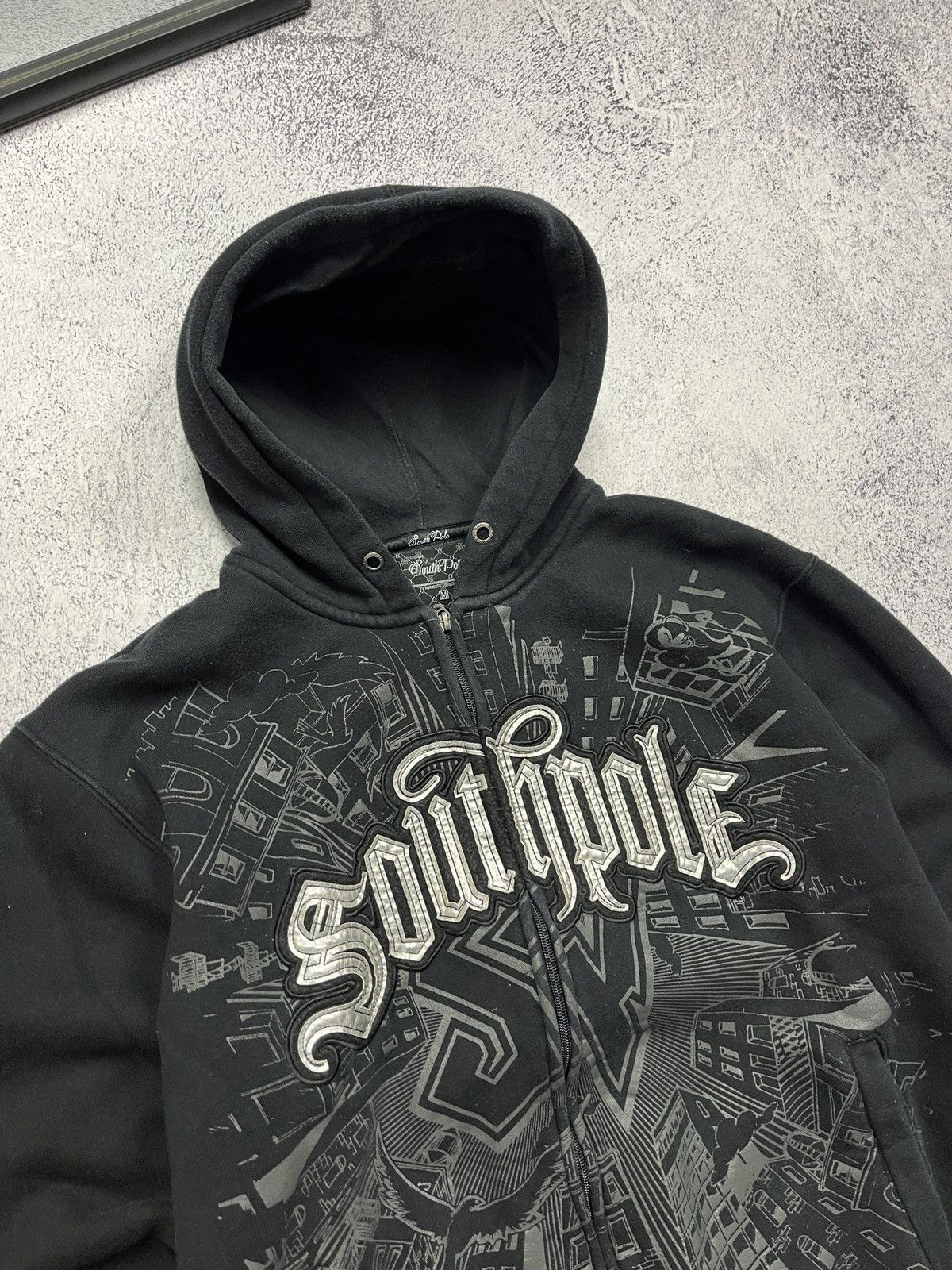 Southpole Vintage Y2K Southpole Zip Hoodie Boxy Big Graphic Logo Rare Size US M / EU 48-50 / 2 - 6 Thumbnail