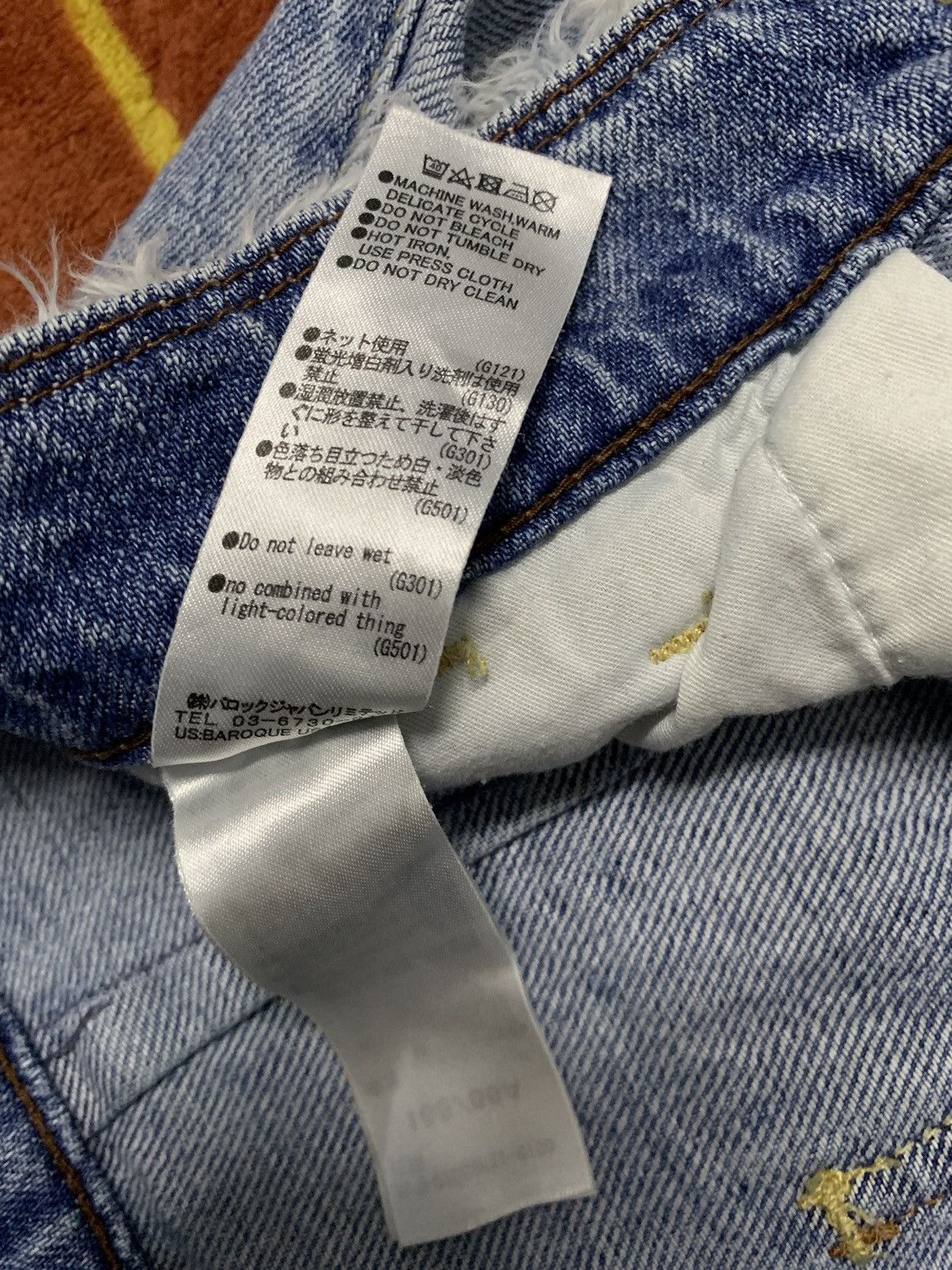 Japanese Brand Japanese Moussy High Waisted Baggy Wide Frayed Leg Jeans Size 27" / US 4 / IT 40 - 14 Thumbnail