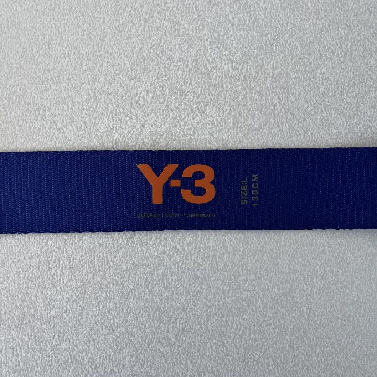 Y-3 Adidas Yohji Yamamoto Y-3 Logo Classic D-Ring Belt Blue Size 34 - 4 Thumbnail