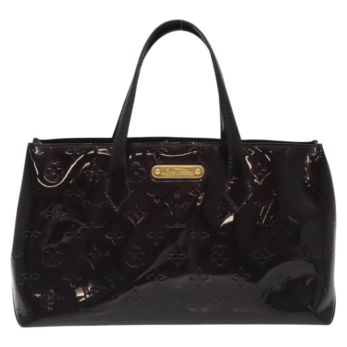 Louis Vuitton LOUIS VUITTON Monogram Vernis Wilshire PM Hand Bag Amarante Size ONE SIZE - 2 Thumbnail