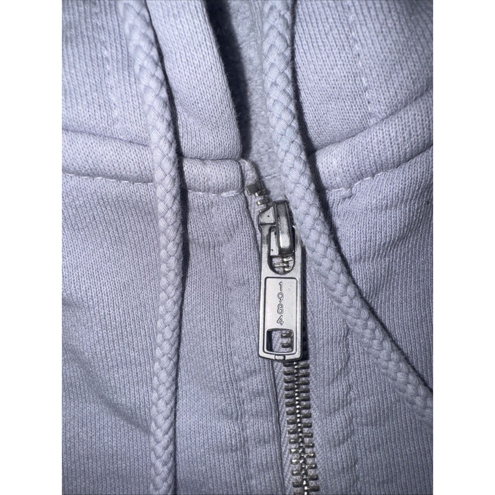 Brandy Melville × Vintage John Galt Full Zip Hoodie Light Blue One Size 25x26 Size XXL / US 16-18 / IT 52-54 - 2 Thumbnail