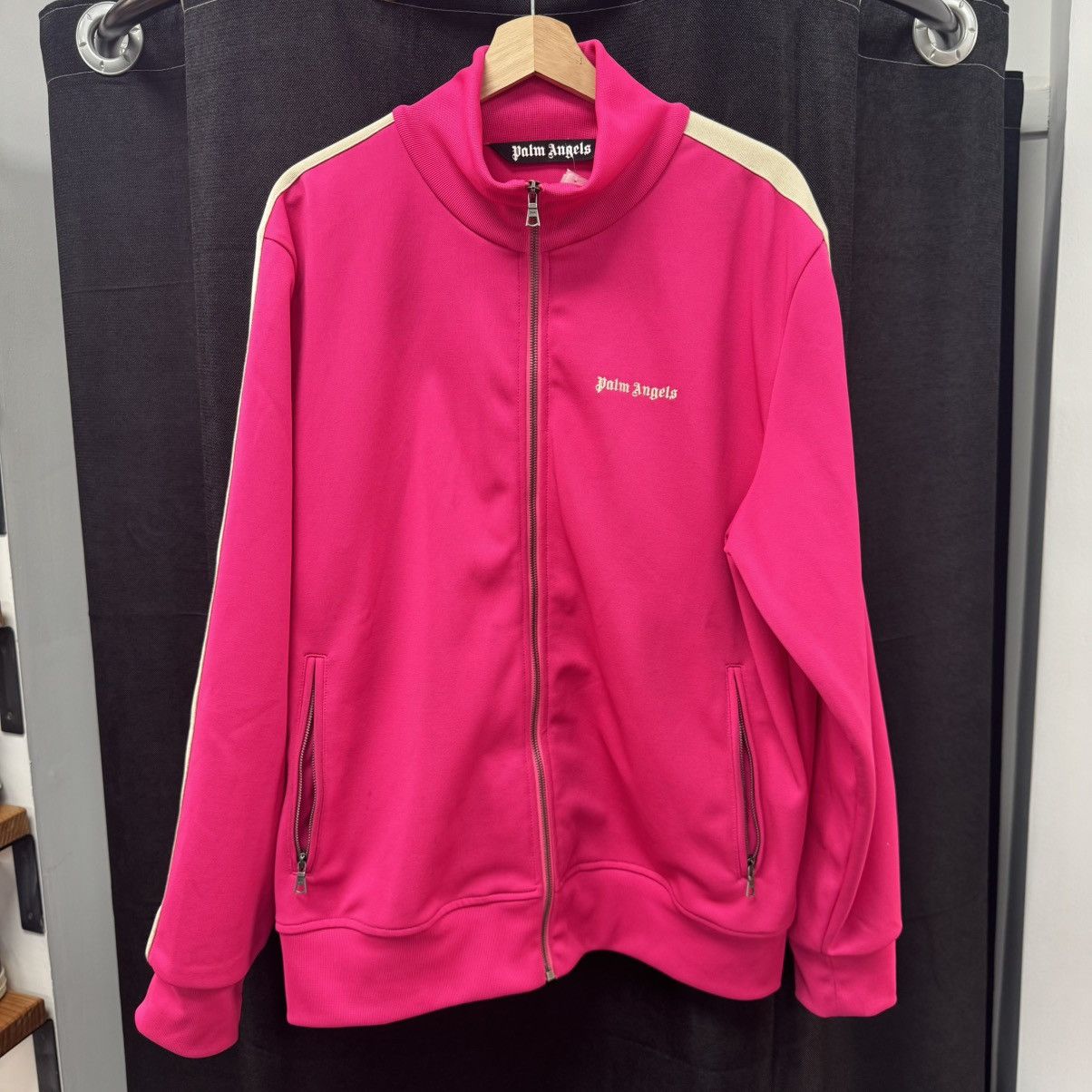 Palm Angels Palm Angels Pink Track Jacket Size US XXL / EU 58 / 5 - 1 Thumbnail