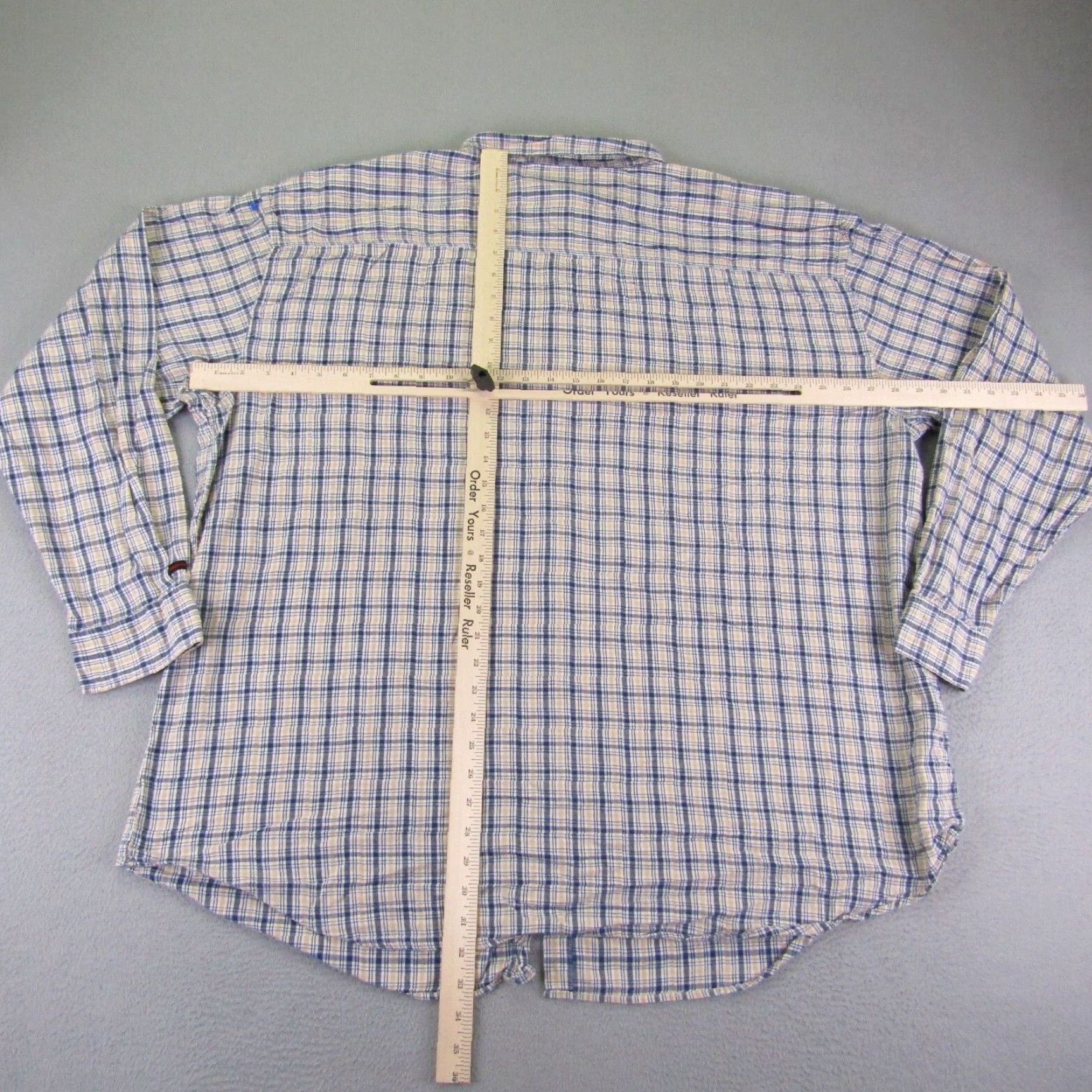 Fubu VINTAGE FUBU Shirt Mens 5XL Blue Yellow White Plaid Button-Up The Collection Hip Hop Y2K Casual Mens 5XL Blue Size US L / EU 52-54 / 3 - 5 Thumbnail