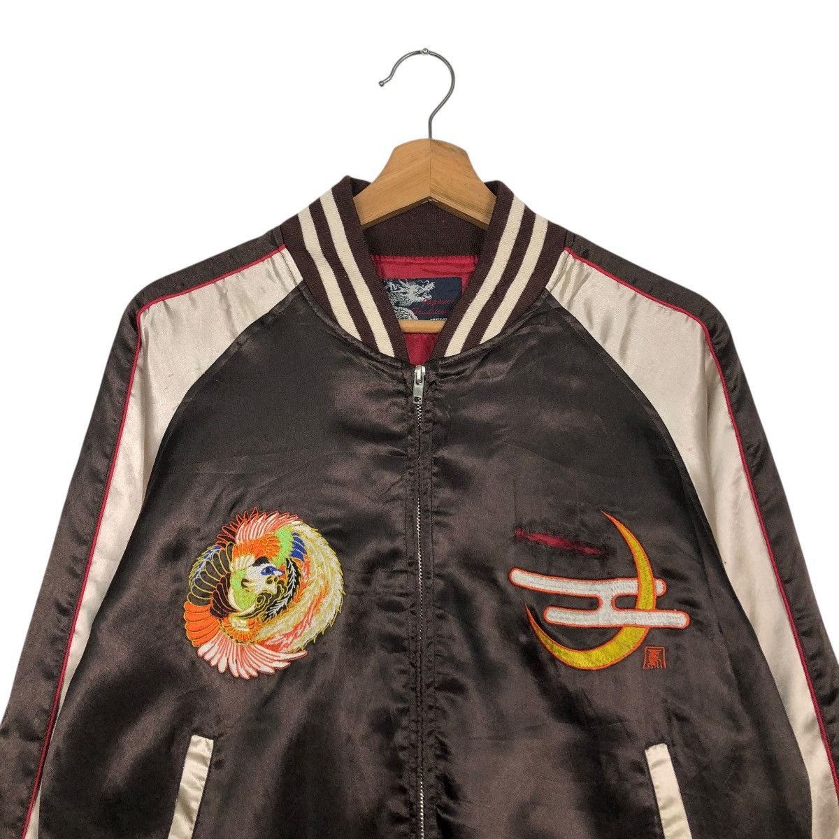 Japanese Brand 🔥VINTAGE SUKAJAN SOUVENIER JACKET EMBROIDERY BIG LOGO Size US M / EU 48-50 / 2 - 5 Thumbnail