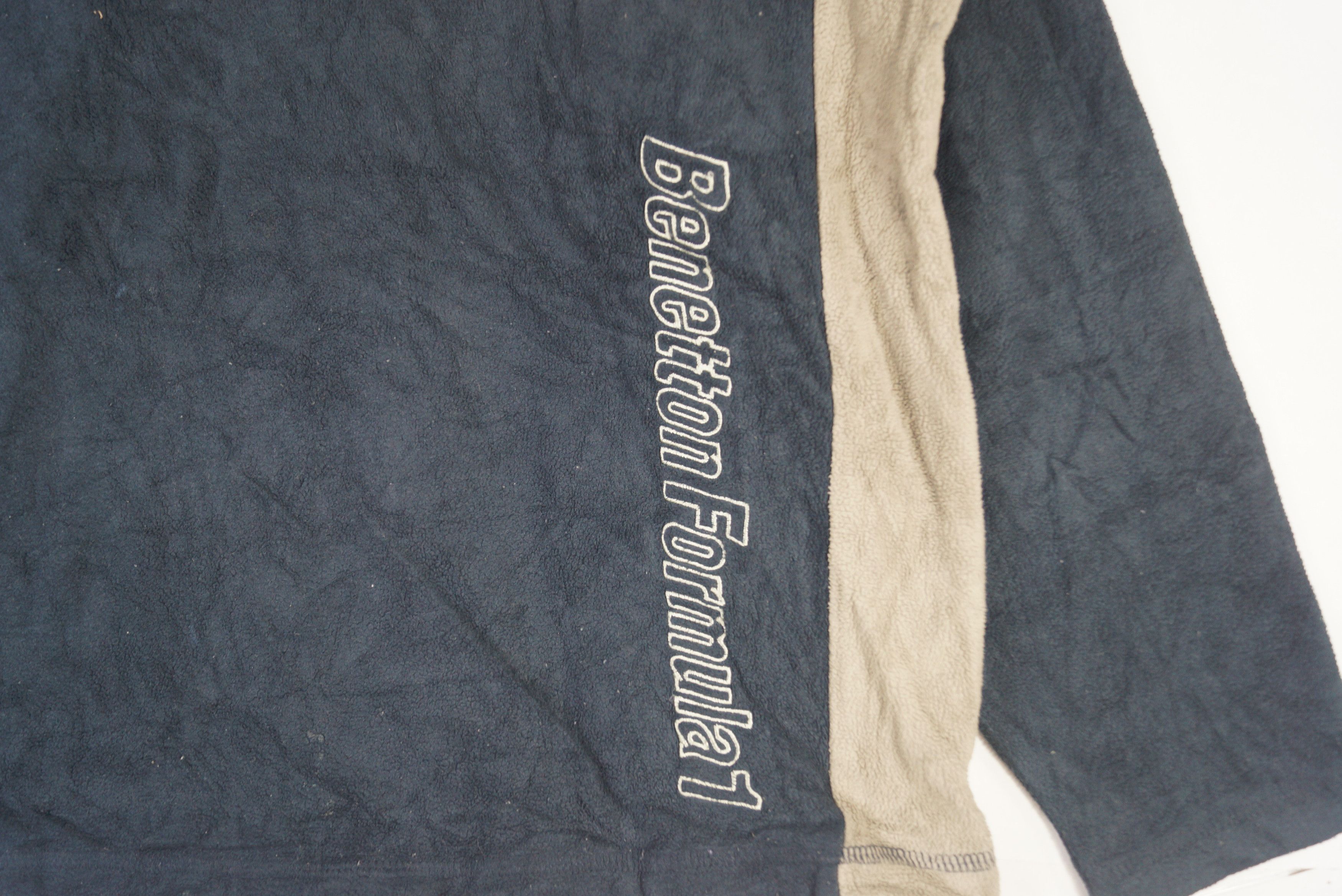 Benetton × Vintage Benetton Formula1 Fleece Half Zipper Nice Design Size US M / EU 48-50 / 2 - 2 Thumbnail