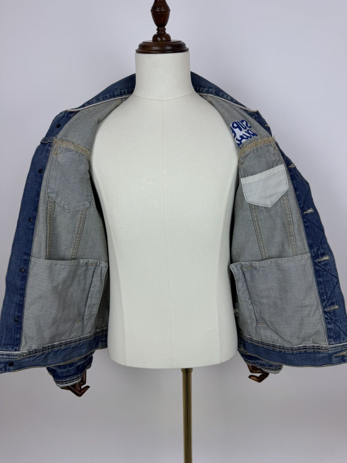 Superdry Superdry Army Division Denim Jacket biker motorcycle JKT Size US M / EU 48-50 / 2 - 13 Thumbnail