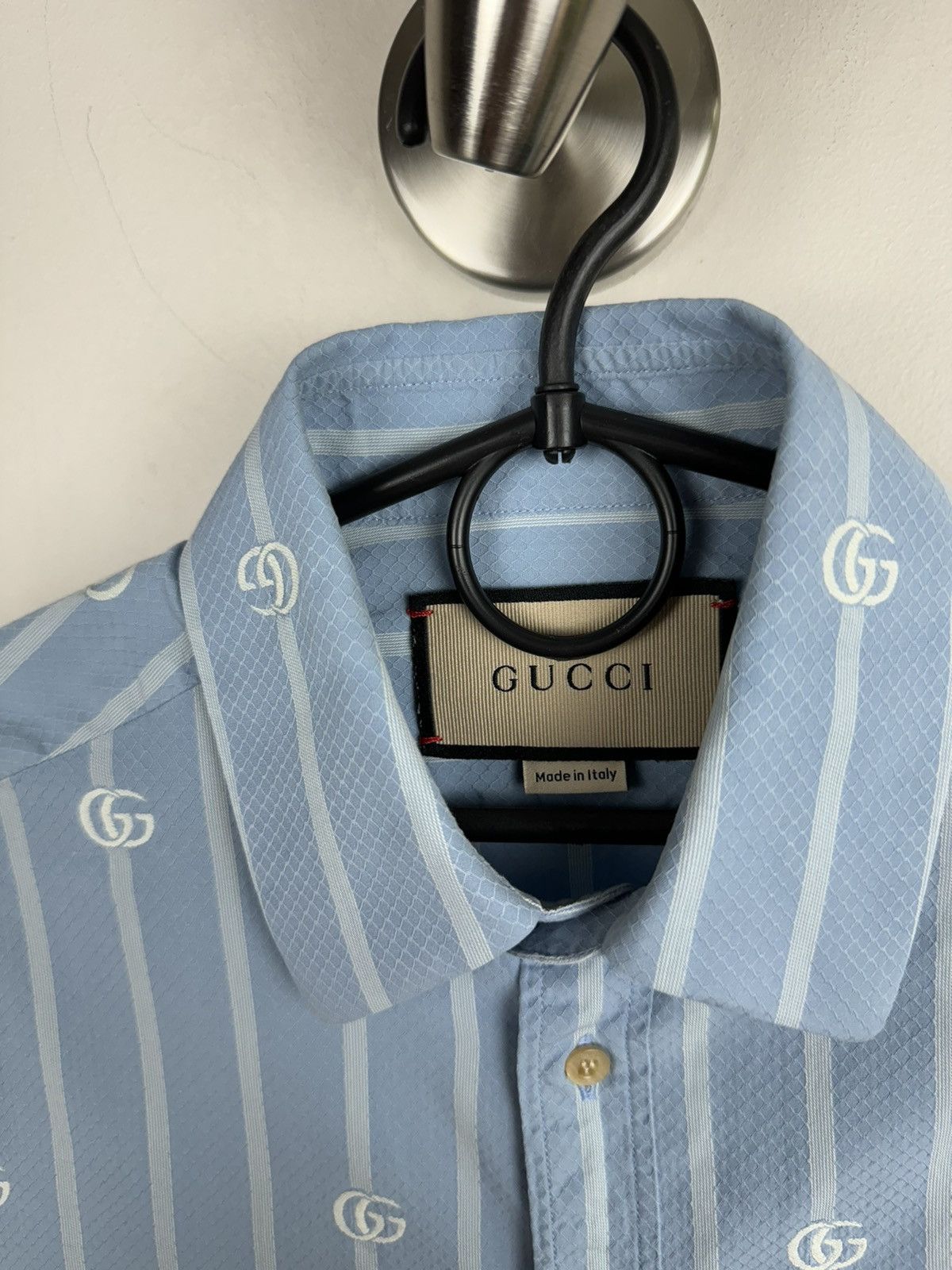 Gucci Classic blue shirt Gucci GG original luxury old money item Size US S / EU 44-46 / 1 - 3 Thumbnail
