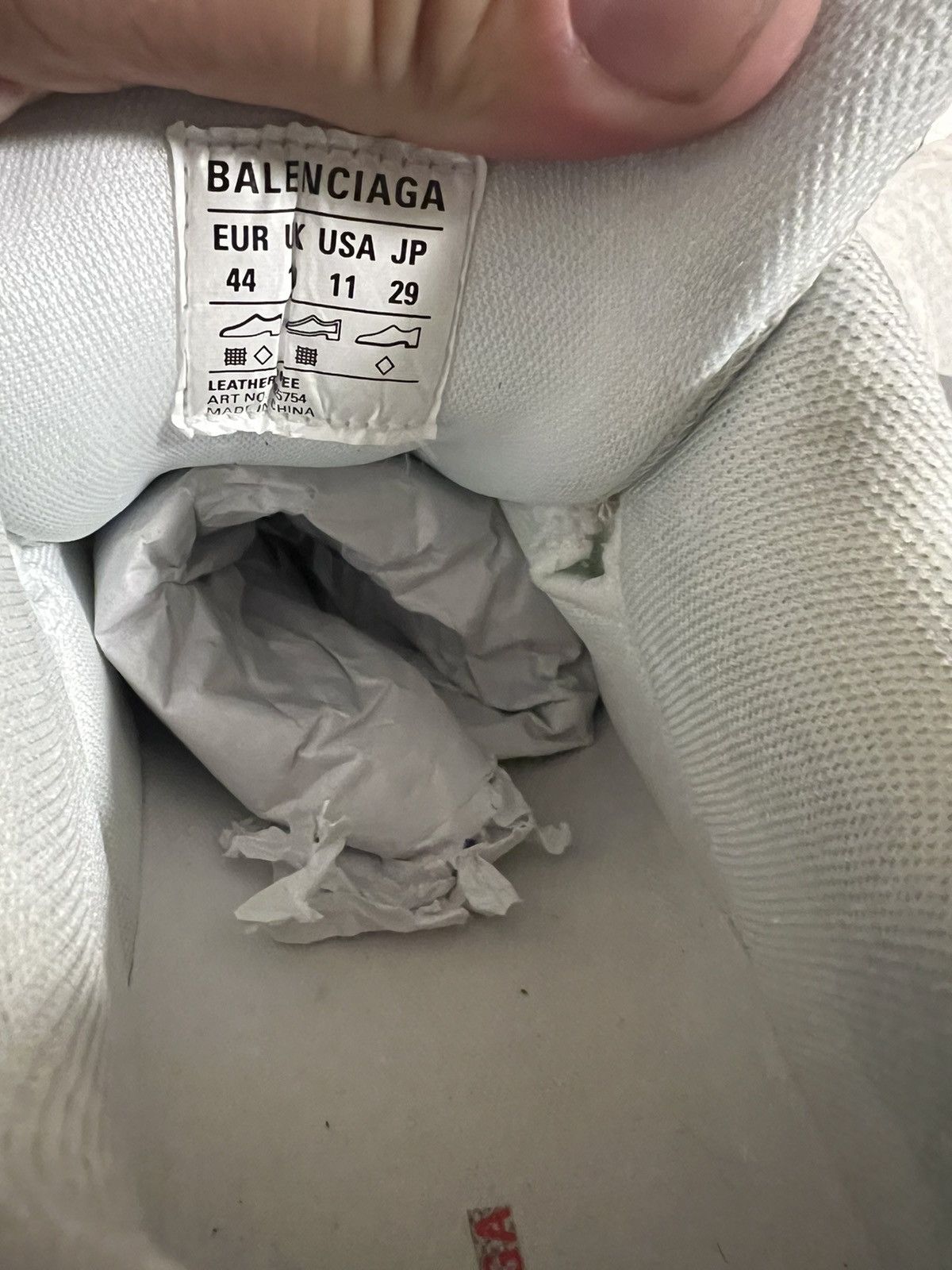 Balenciaga Balenciaga Cargo Sneakers - White/Red Size US 11 / EU 44 - 6 Thumbnail