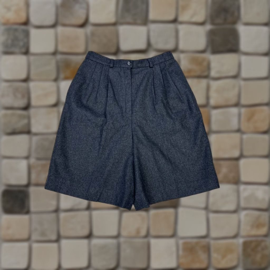 Pendleton Pendleton Chino Shorts Women 10 Gray Heathered Wool Classic Fit High Rise Casual Travel Size 26" / US 2 / IT 38 - 1 Thumbnail