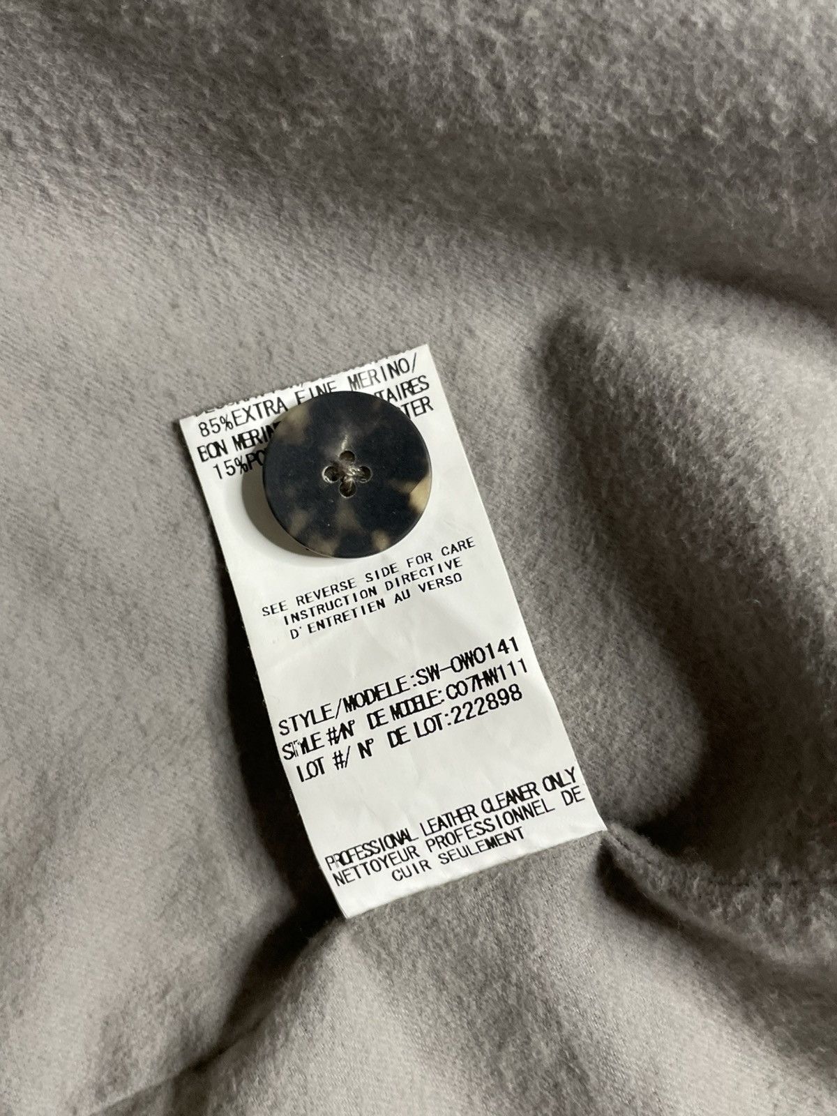 Helmut Lang Archive 2012 Helmut Lang Coat Leather Sleeve Woman‘s Size S Size S / US 4 / IT 40 - 10 Thumbnail