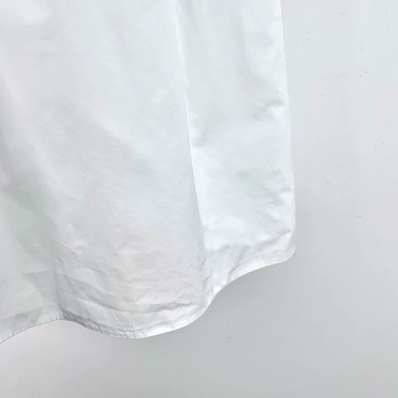 Prada Prada White triangle semi-zipper short-sleeved dress 2501-N Size XXS / US 00 / IT 34 - 4 Thumbnail