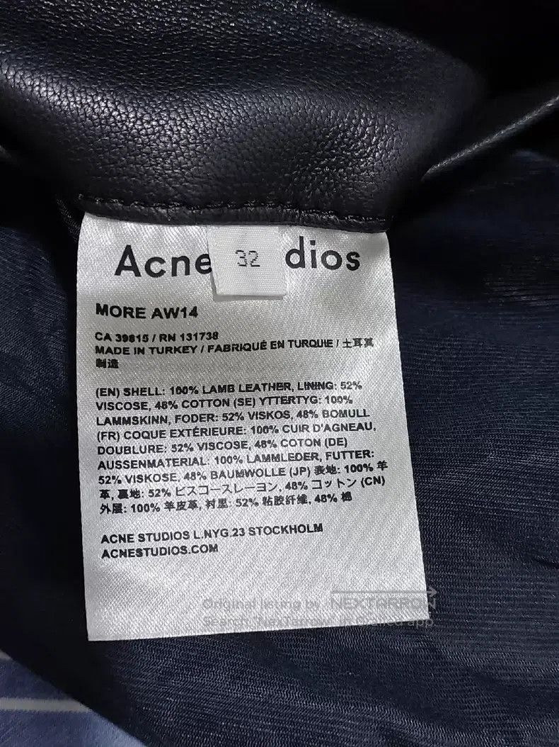 Acne Studios Acne Studios Women's Leather Biker Jacket Size 4XL / US 24-26 - 7 Thumbnail