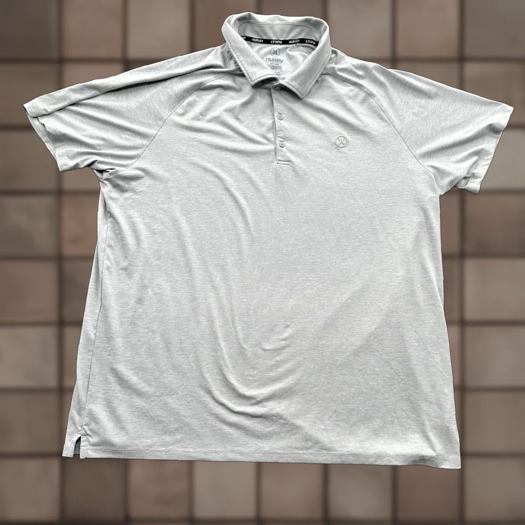 Hurley Hurley Polo Shirt Men 2XL Gray Polyester Golf Outdoors Performance Polo Shirt Golfing Casual Athletic Size US XXL / EU 58 / 5 - 1 Thumbnail