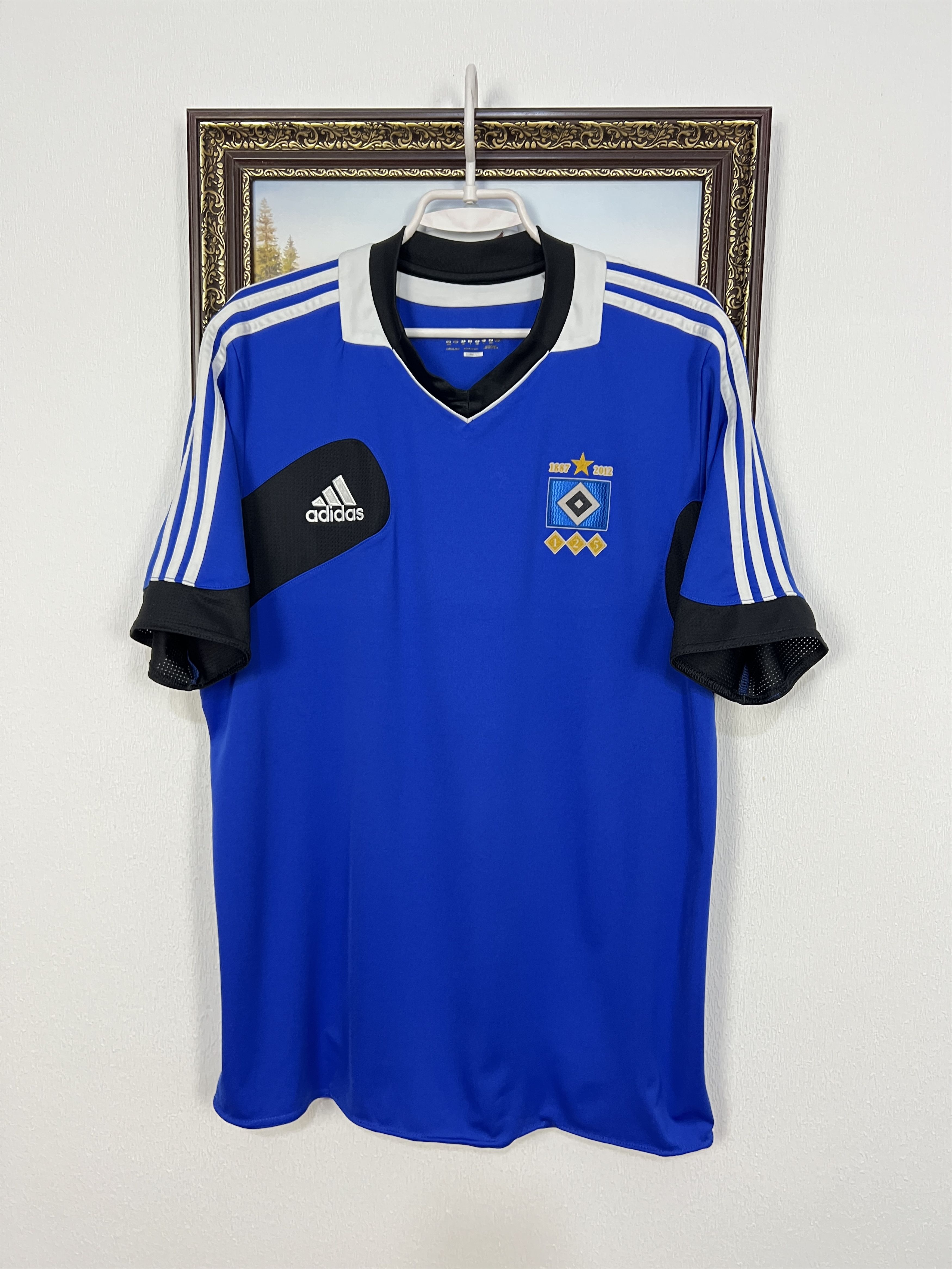 Adidas Hamburg Adidas 2012 125 Anniversary Train Football Shirt Size US L / EU 52-54 / 3 - 1 Thumbnail