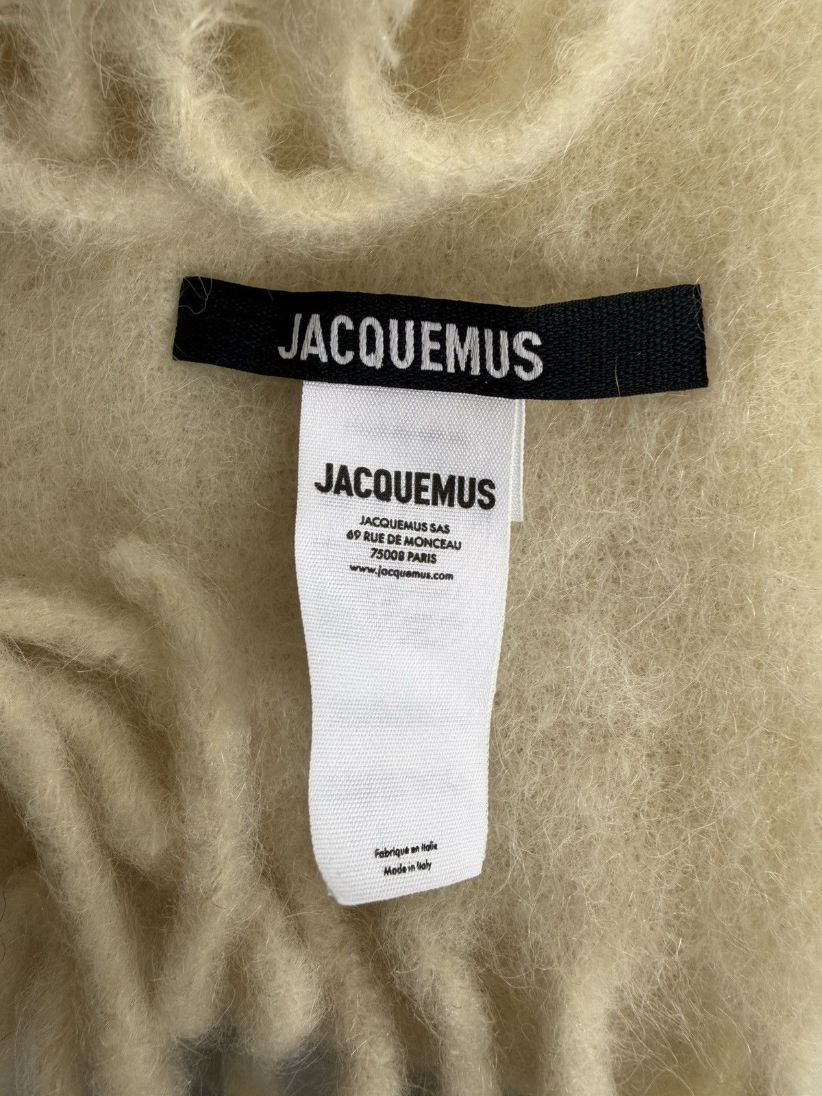 Jacquemus Jacquemus Off-White La Casa “The Carro Scarf” Size ONE SIZE - 2 Thumbnail