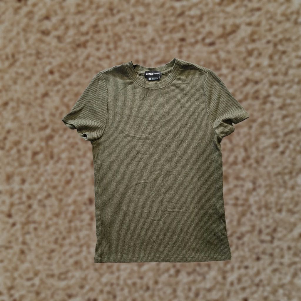 Prana prAna Cap Womens XS Green Top Size Ribbed Short Sleeve Soft Stretch Capsule Casual Size XS / US 0-2 / IT 36-38 - 1 Thumbnail