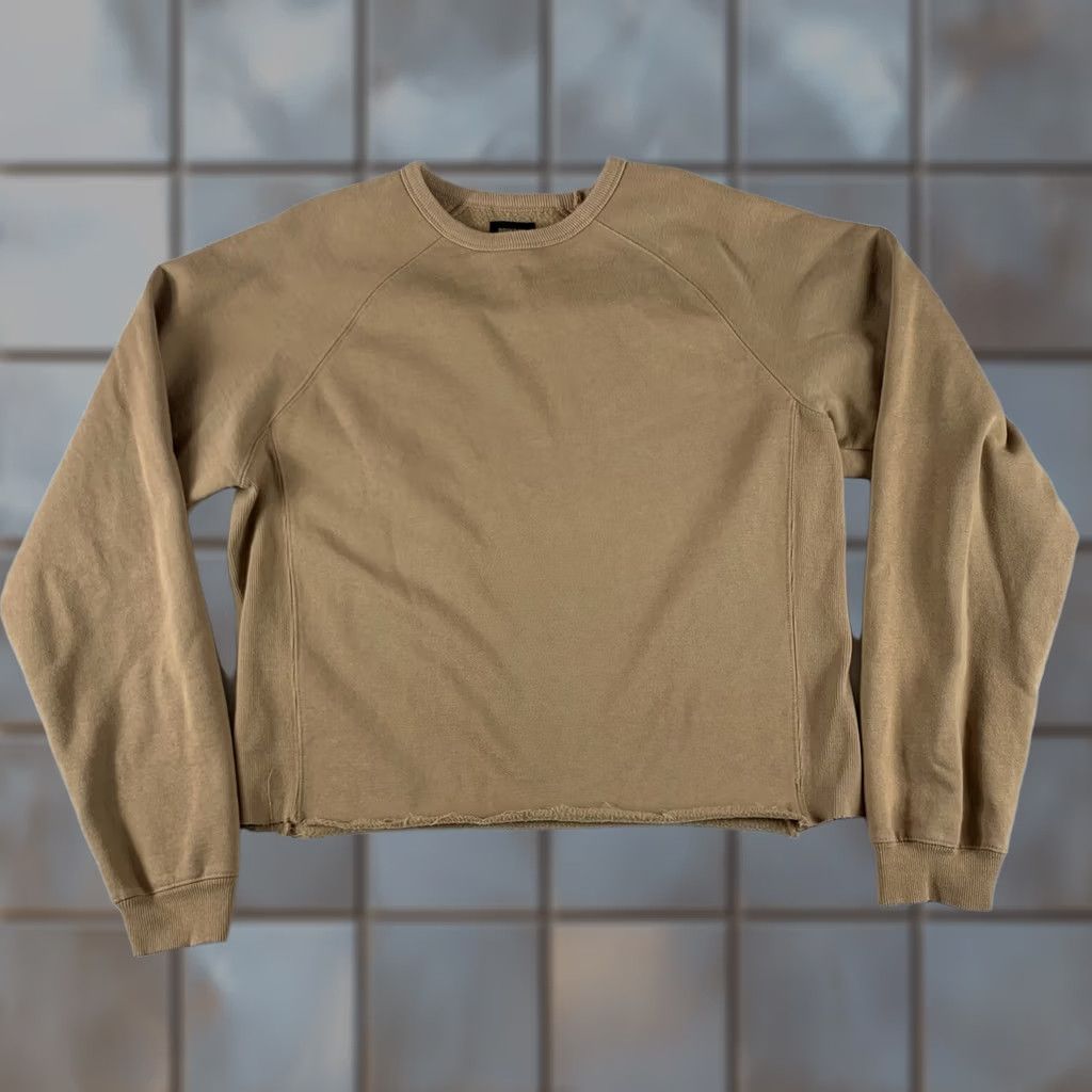 Brixton VINTAGE Brixton Womens Cut Off Crewneck Sweater XXL Brown Long Sleeve Size XXL / US 16-18 / IT 52-54 - 1 Thumbnail