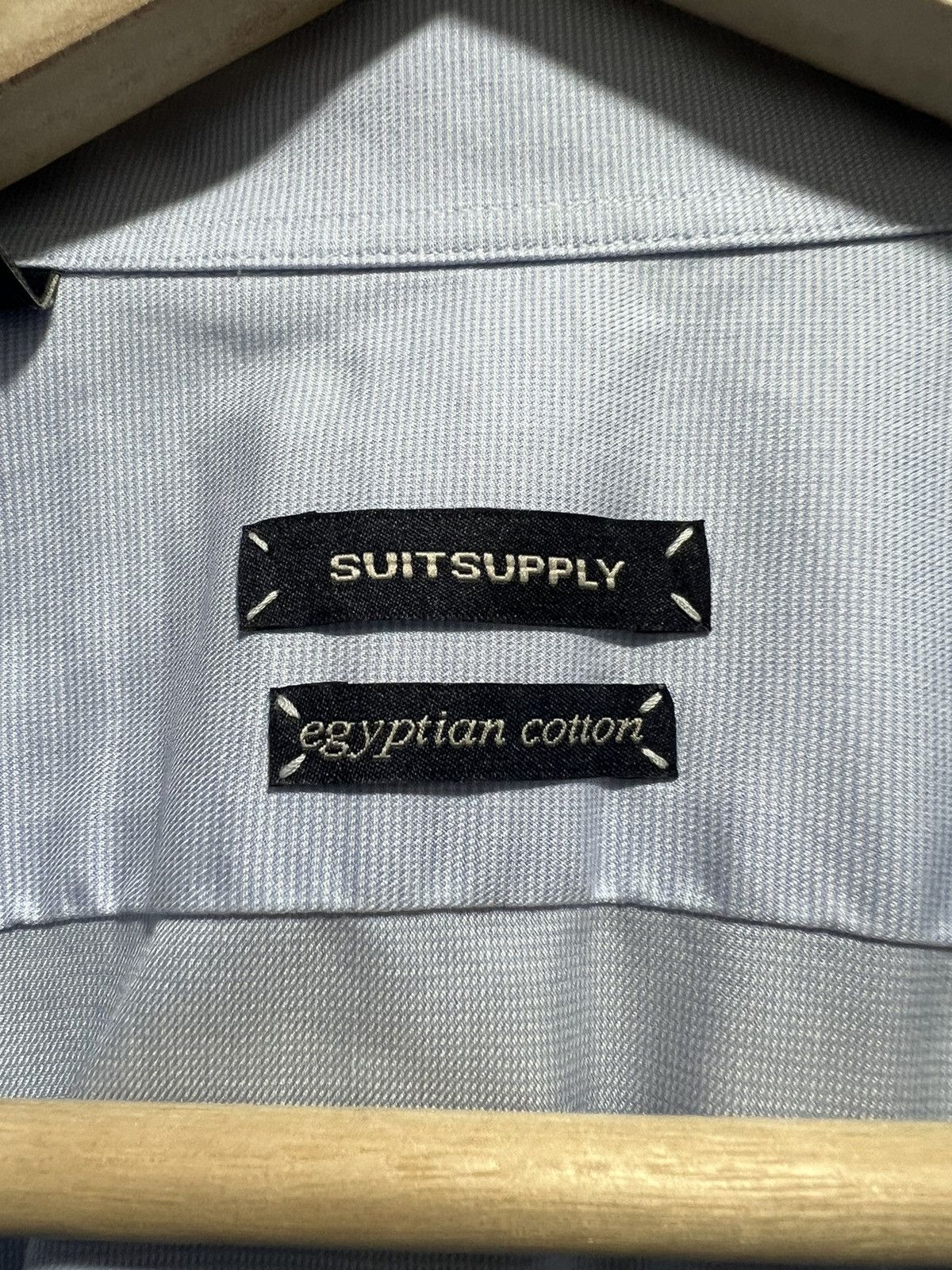 Suitsupply Suitsupply Luxury Shirt Long Sleeve Blue French Cuff Vintage Size US M / EU 48-50 / 2 - 7 Thumbnail
