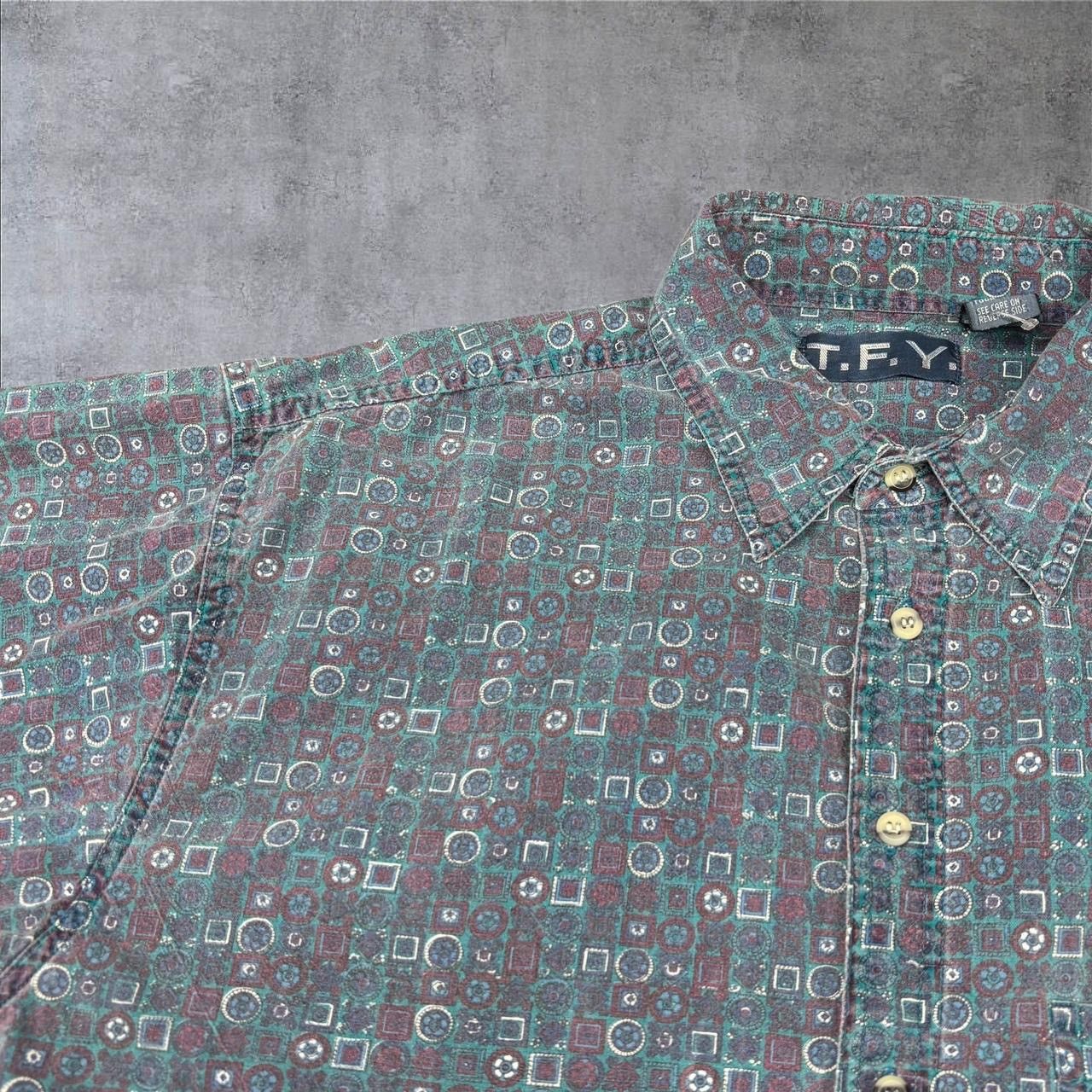 Vintage Vintage Pattern Button Up Shirt Size US L / EU 52-54 / 3 - 2 Thumbnail