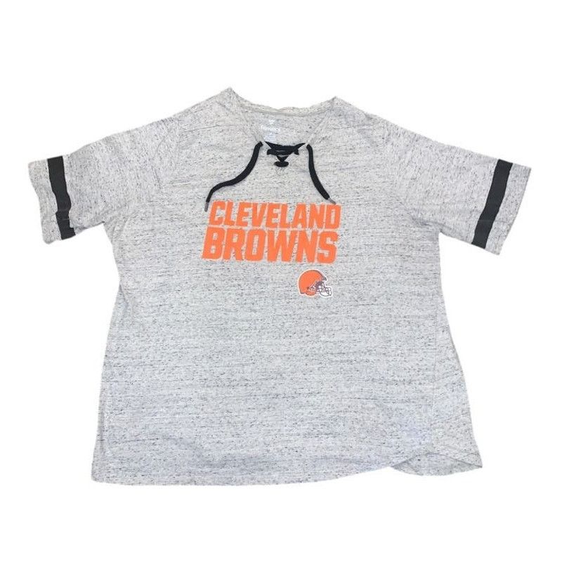 Other Cleveland Browns Football Top Short Sleeve Shirt Gray 3XL Size 3XL / US 20-22 - 1 Thumbnail