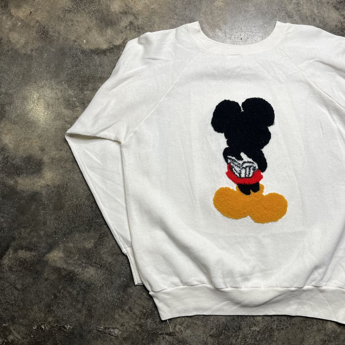 Vintage vintage 70s 80s mickey mouse creepy sweatshirt Size US L / EU 52-54 / 3 - 3 Thumbnail