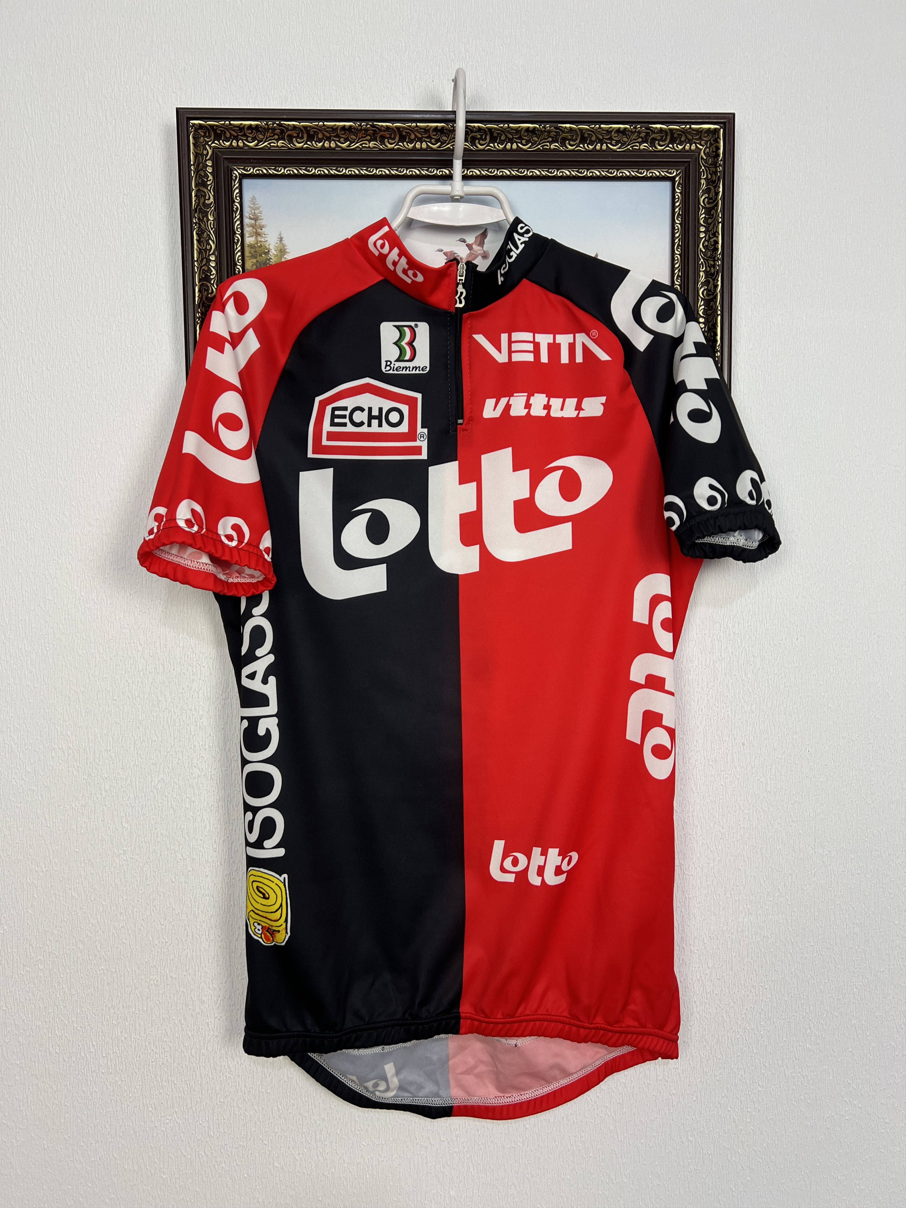 Vintage Isoglass Biemme Echo Team Jersey Cycling Shirt Lotto Trikot Size US XL / EU 56 / 4 - 1 Preview
