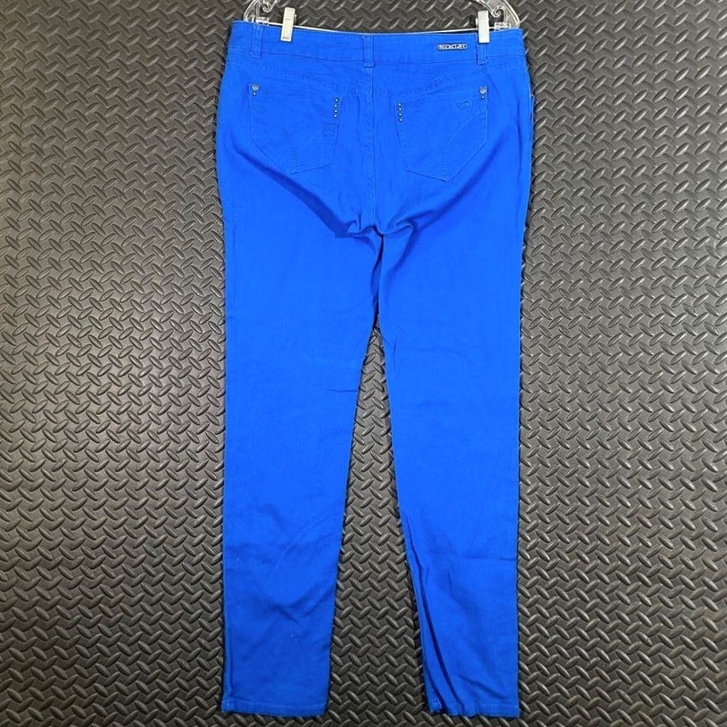 Vintage VINTAGE Ecko Red Pants Womens 12 Blue Y2K Unlimited Style Mid Rise Skinny Women Size Size 34" / US 12 / IT 48 - 2 Thumbnail