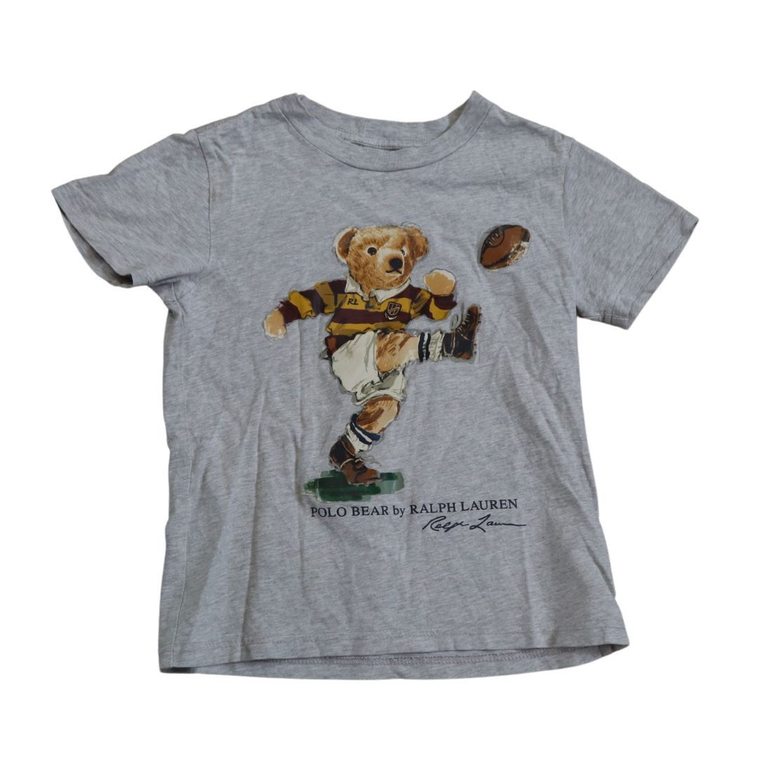 Vintage Polo Ralph Lauren football teddy baby tee