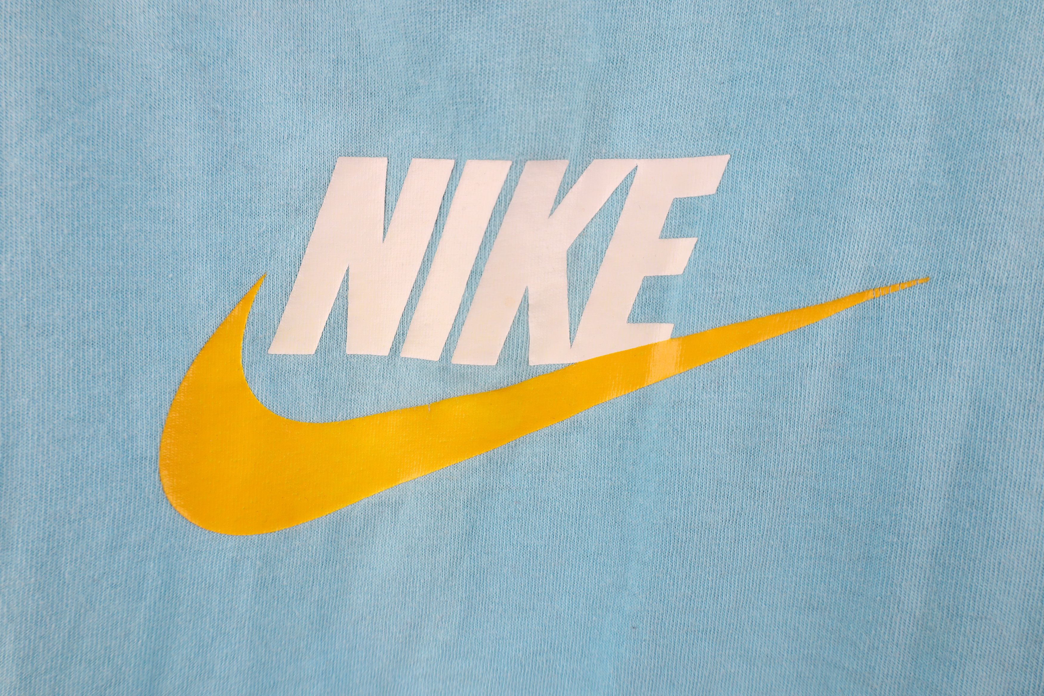 Nike Vintage Y2K Nike Travis Scott Big Swoosh T-Shirt Blue Size US L / EU 52-54 / 3 - 4 Thumbnail