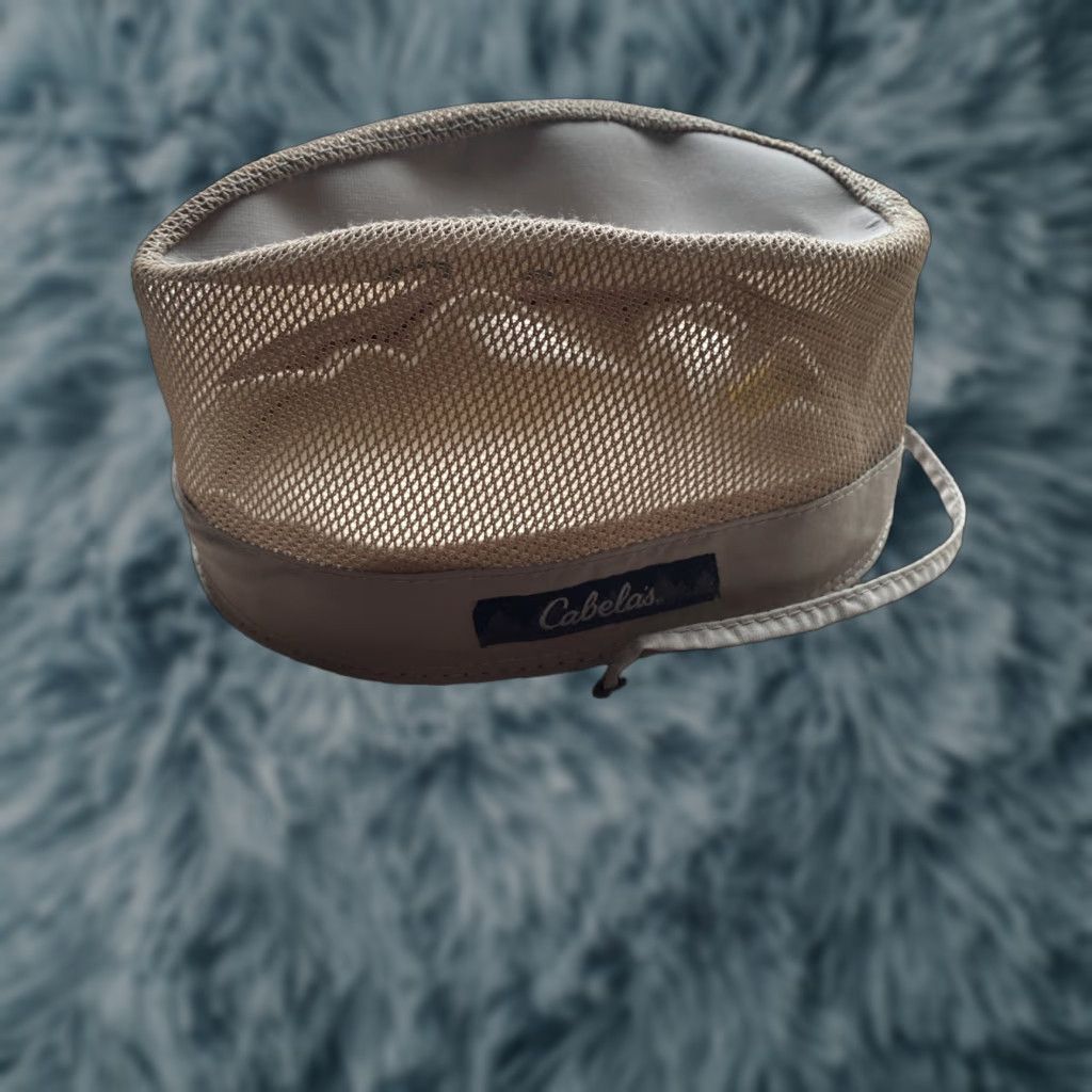Vintage Cabela’s Airflow Sun Hat Unisex Adults Hat M Beige Wide Brim Outdoor Fishing Hiking Camping Summer Spring Fall Size ONE SIZE - 1 Thumbnail