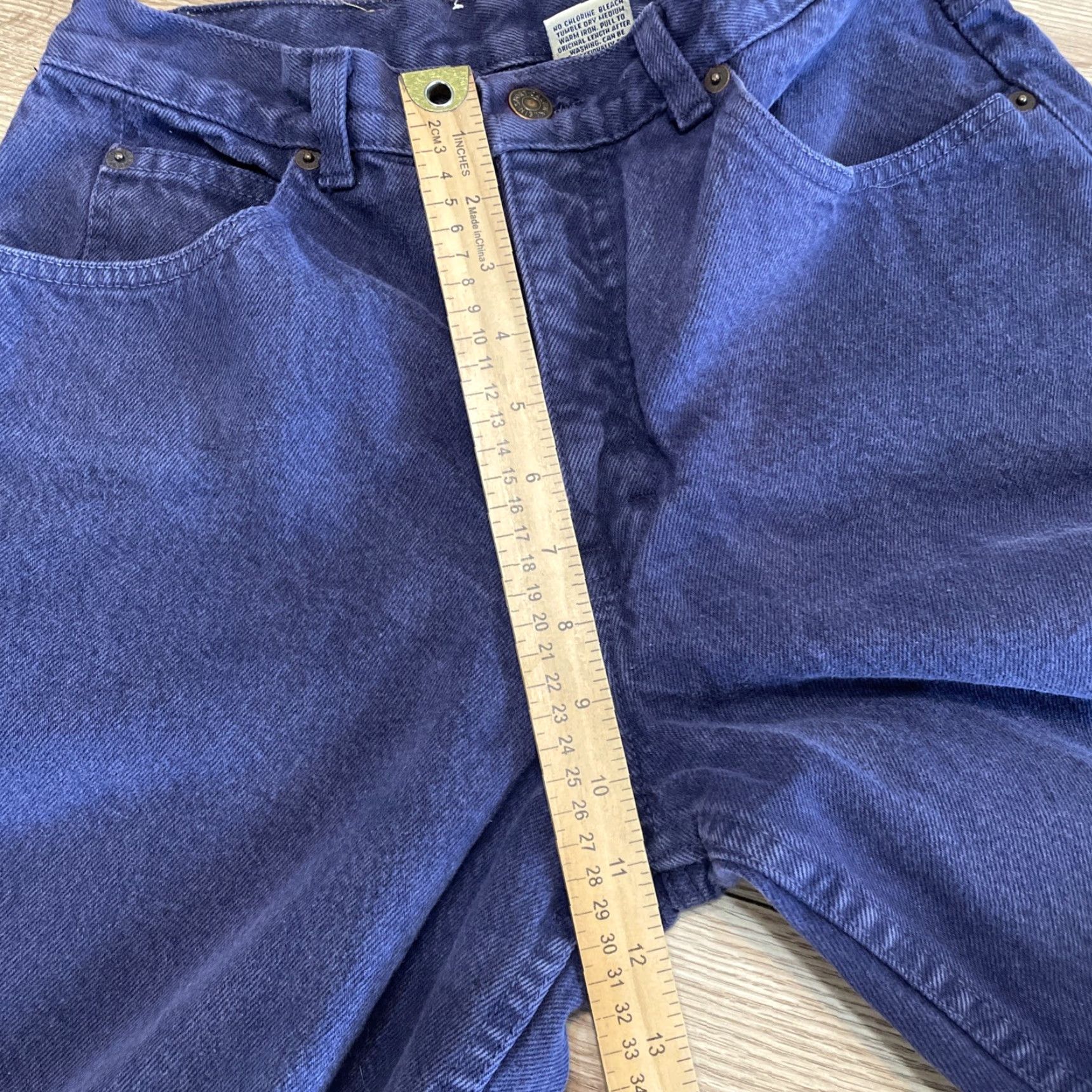 Calvin Klein VINTAGE Calvin Klein Jeans Women 10 Purple Straight Leg High Rise Denim 80s 90s Style Size 32" / US 10 / IT 46 - 6 Thumbnail