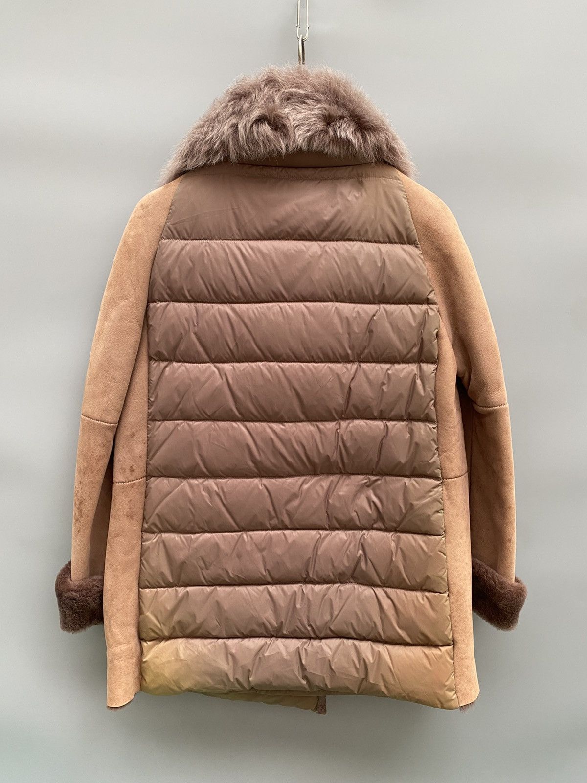 Designer Olivieri Venezia - Down Shearling Jacket Size M / US 6-8 / IT 42-44 - 2 Thumbnail