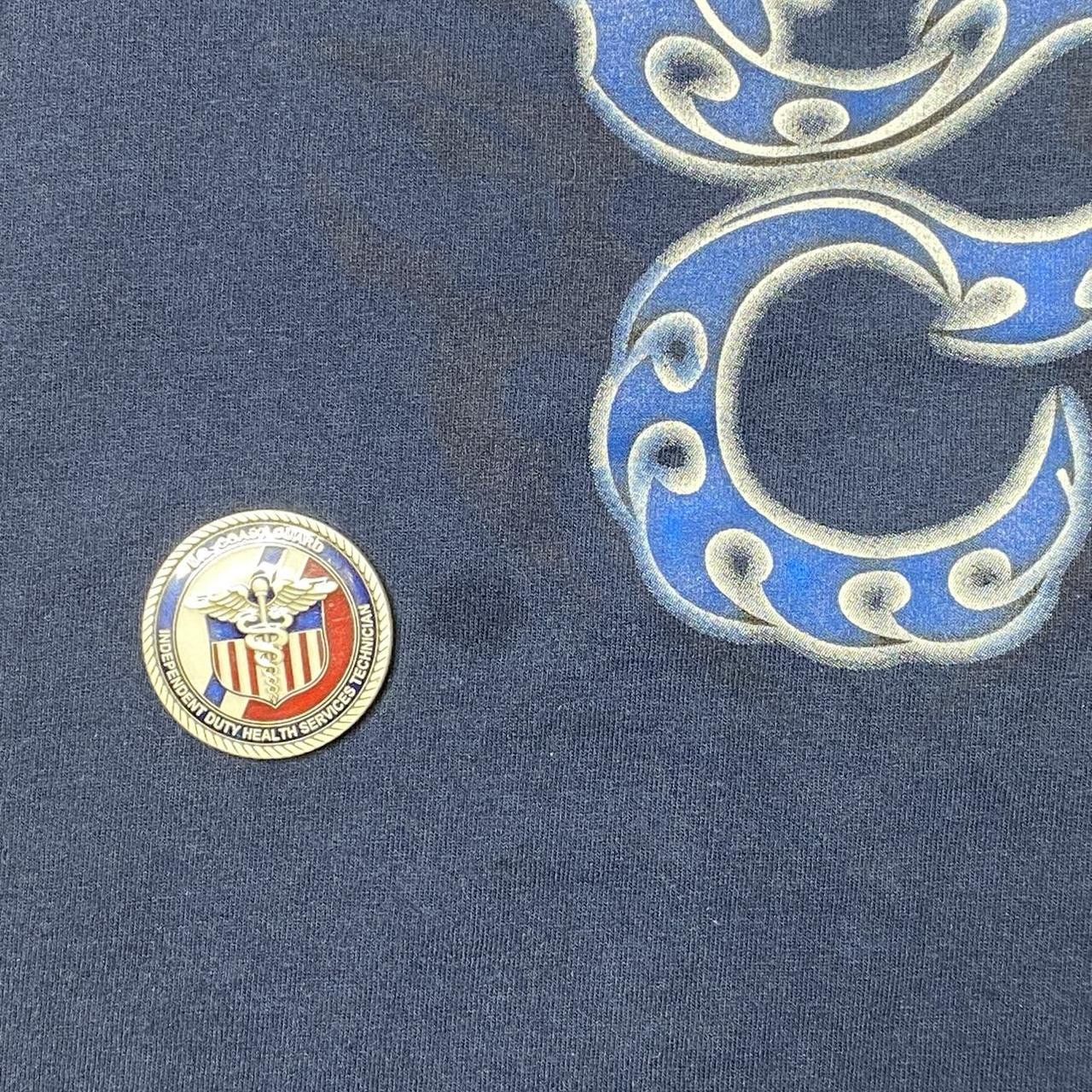 Gildan Vintage Tribal Dragon Navy Blue Y2K Tee Size Large Size US L / EU 52-54 / 3 - 3 Thumbnail