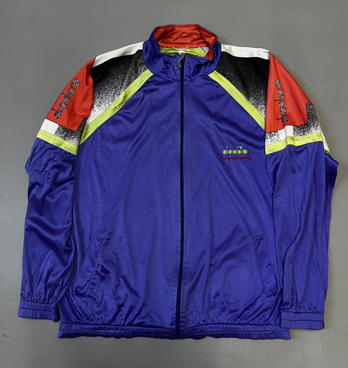 Diadora × Vintage Vintage 90s Diadora Track Jacket full zip men’s Size US L / EU 52-54 / 3 - 1 Thumbnail