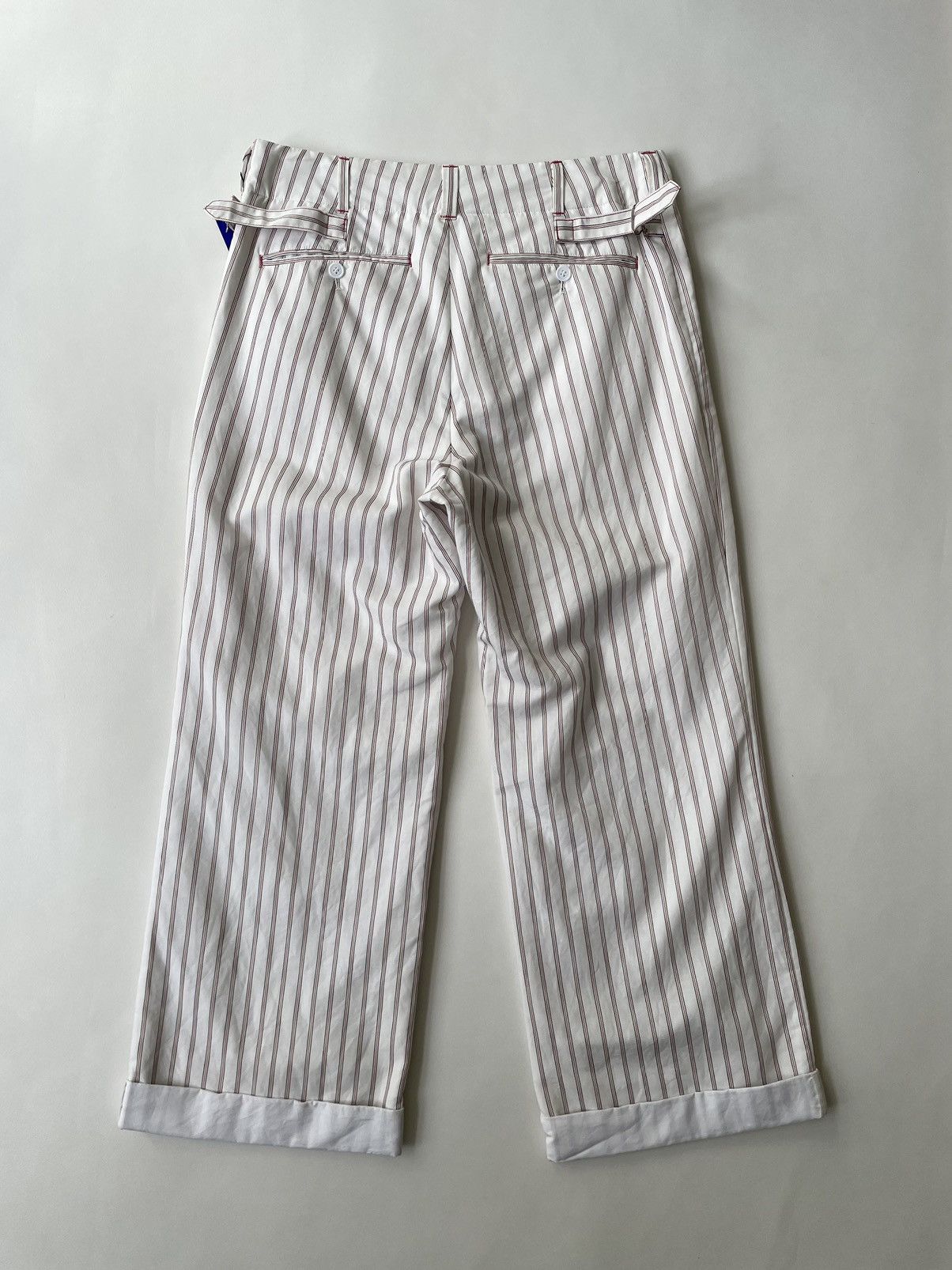Comme des Garcons S/S 08 Cropped Striped Leg Utility Trousers Size US 32 / EU 48 - 12 Thumbnail
