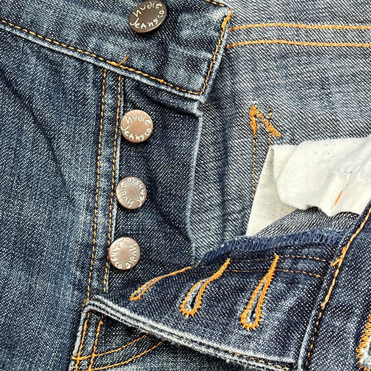 Nudie Jeans DISTRESSED NUDIE JEANS BOOTCUT OLA RIPPED KNEE JAPAN Size US 30 / EU 46 - 16 Thumbnail