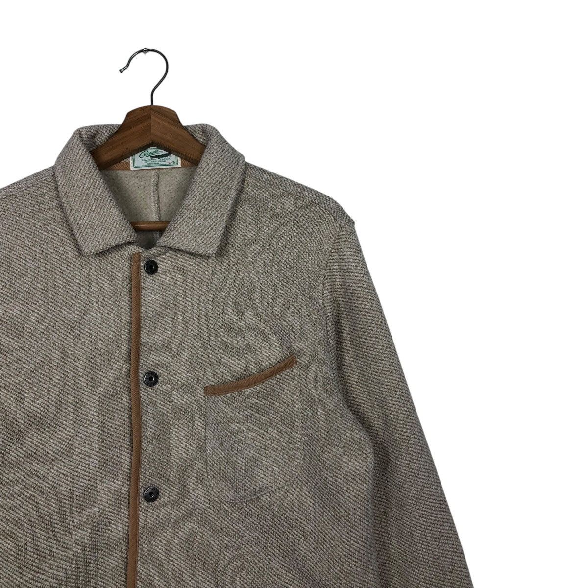 Japanese Brand 📌Vintage Wool Chore Jacket Button Crocodile Size US L / EU 52-54 / 3 - 8 Thumbnail